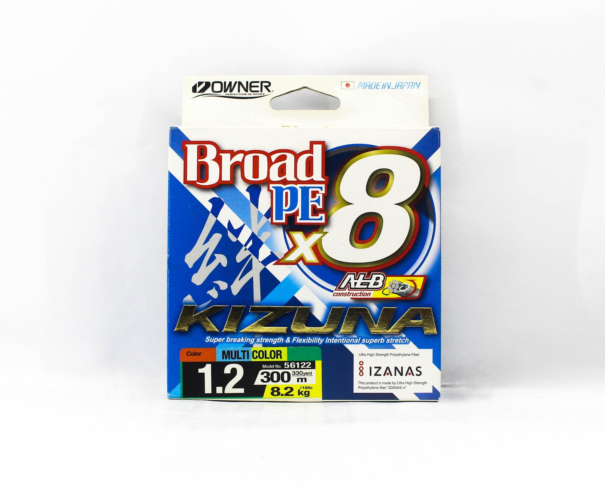 Owner P.E Line Kizuna Broad X8 300m P.E 1.2 Multi (8382)