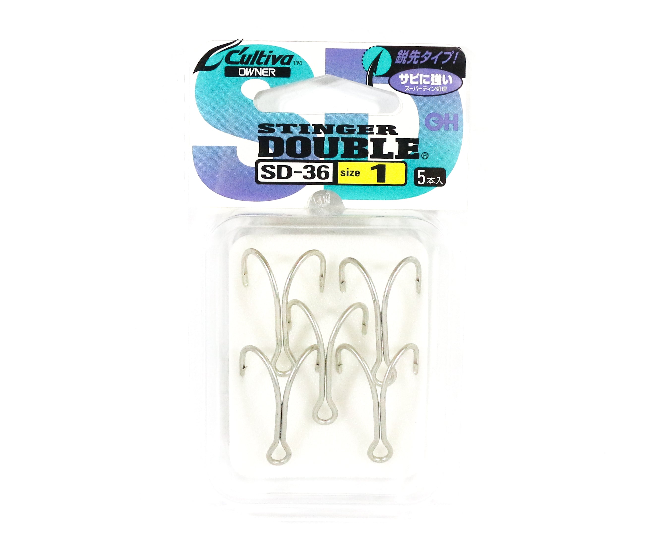 Owner SD-36 Double Hook Stinger Size 1 Japan (6055)