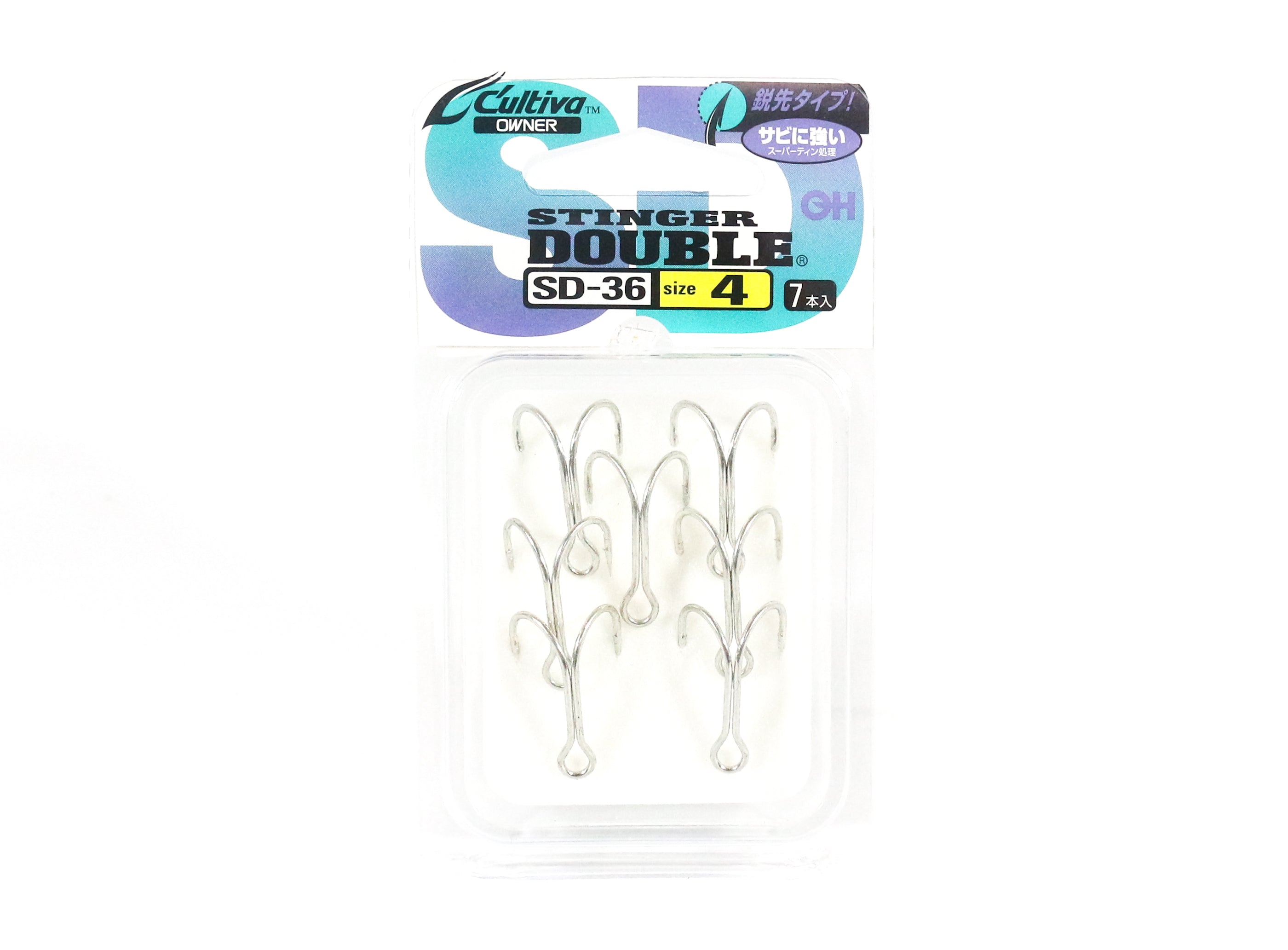 Owner SD-36 Double Hook Stinger Size 4 Japan (6079)