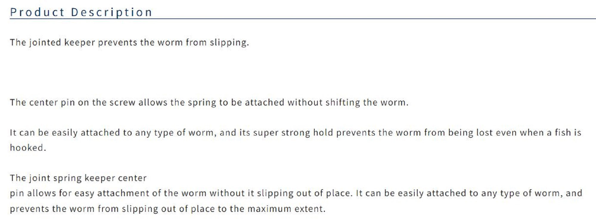 Owner TL-11 Twist Lock Jointed Keeper Worm Hook Size 1/0 (6284)