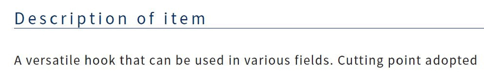 Owner SSW Cutting Point Hook Size 6 Black (8196)