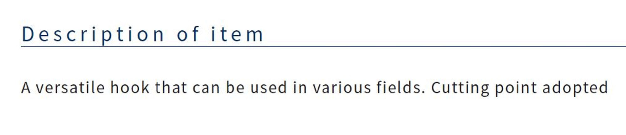 Owner SSW Cutting Point Hook Size 5/0 Black (8271)