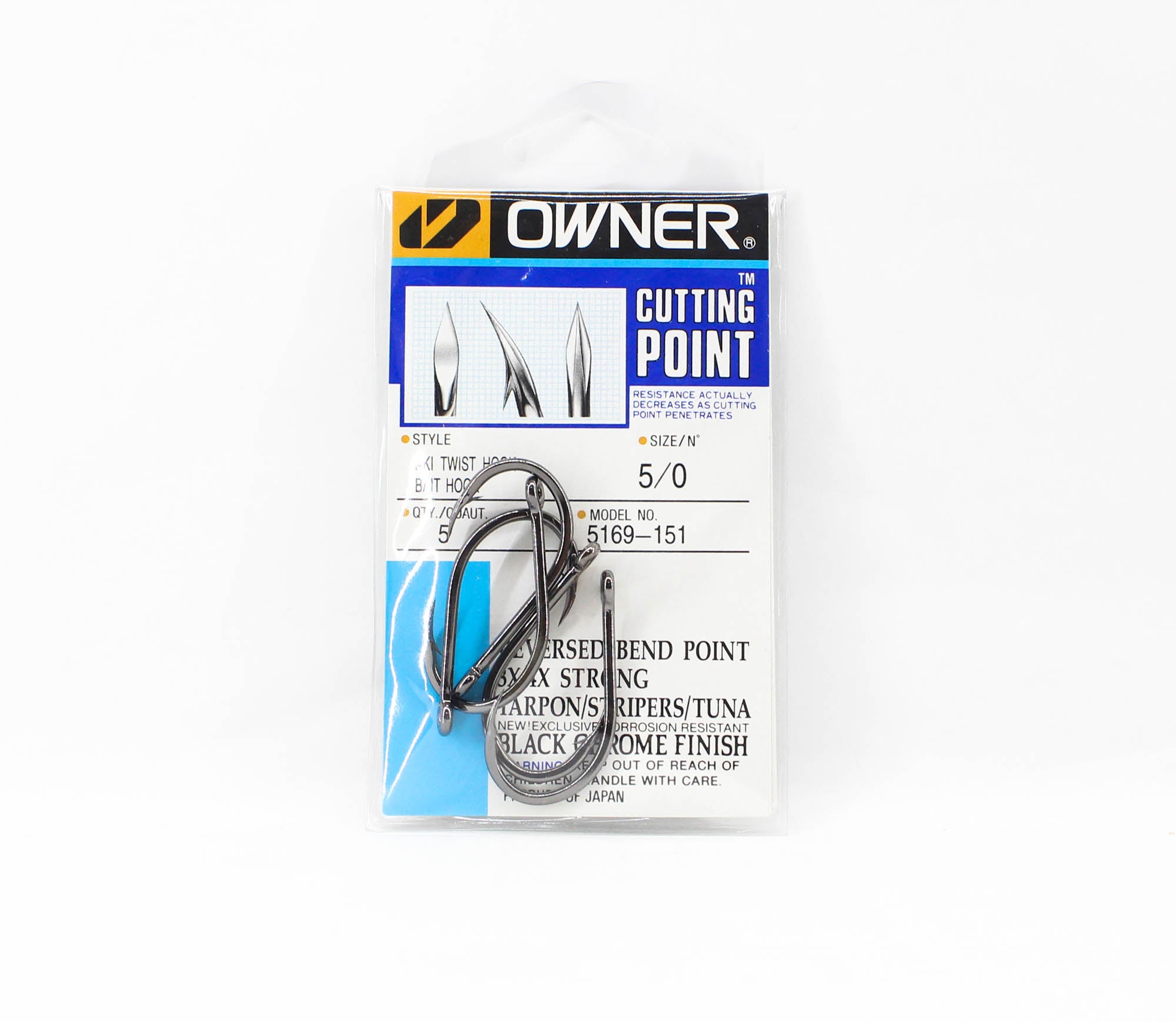 Owner 5169 Aki Twist Hook Size 5/0 (9902)