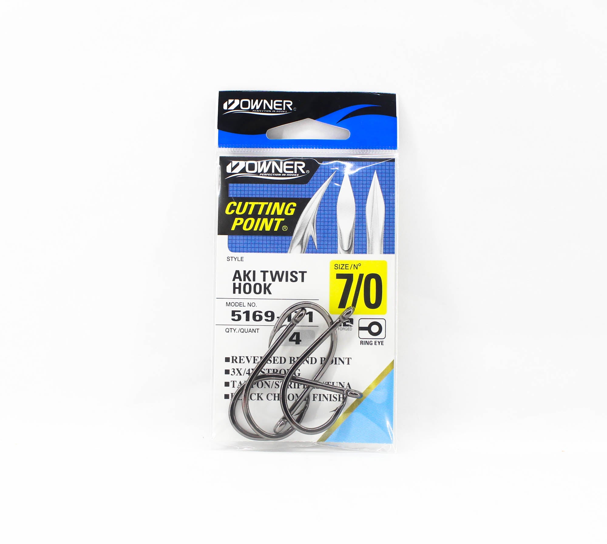 Owner 5169 Aki Twist Hook Size 7/0 (9926)