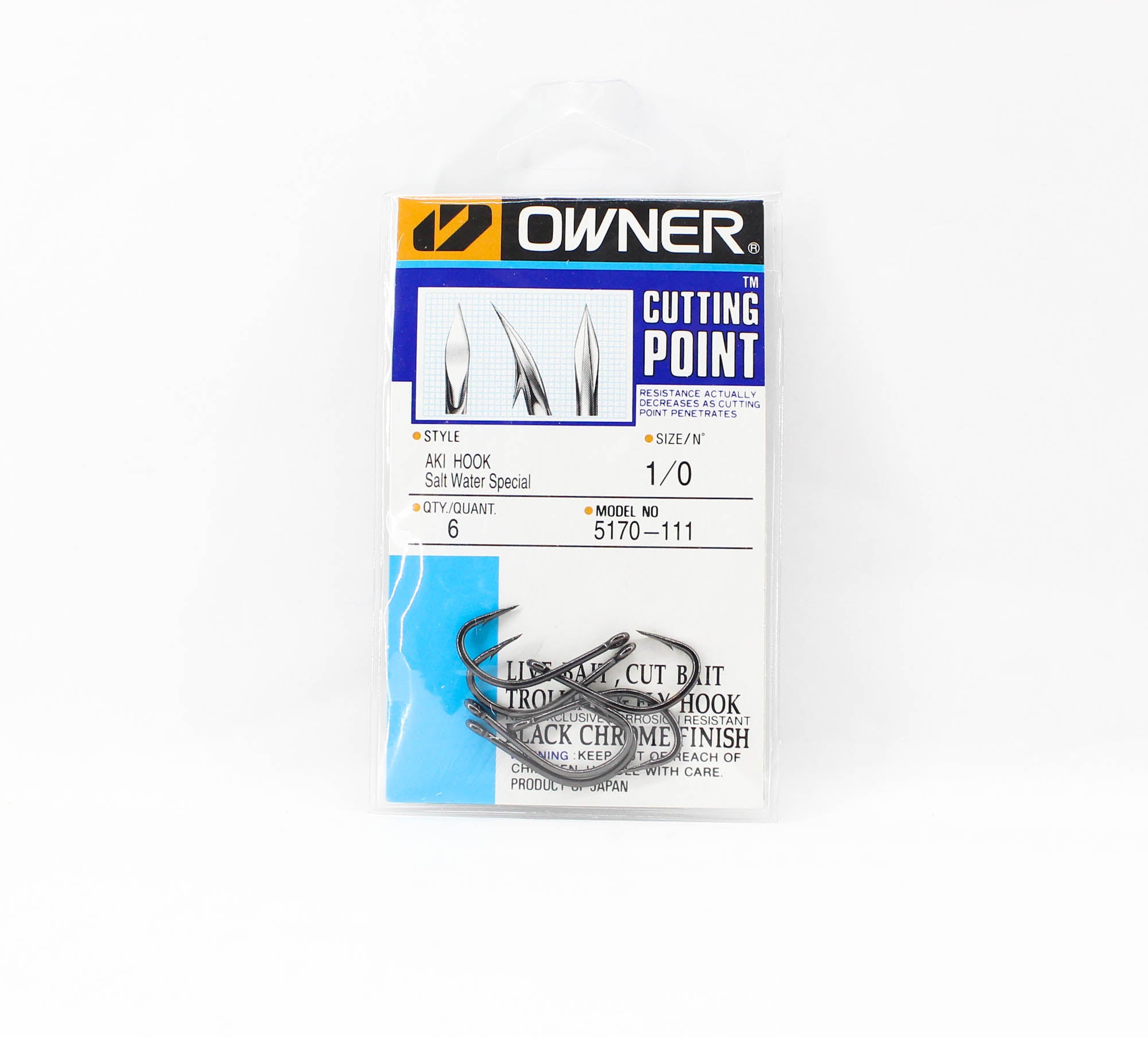 Owner 5170 Aki SW Special Hook Size 1/0 (9964)