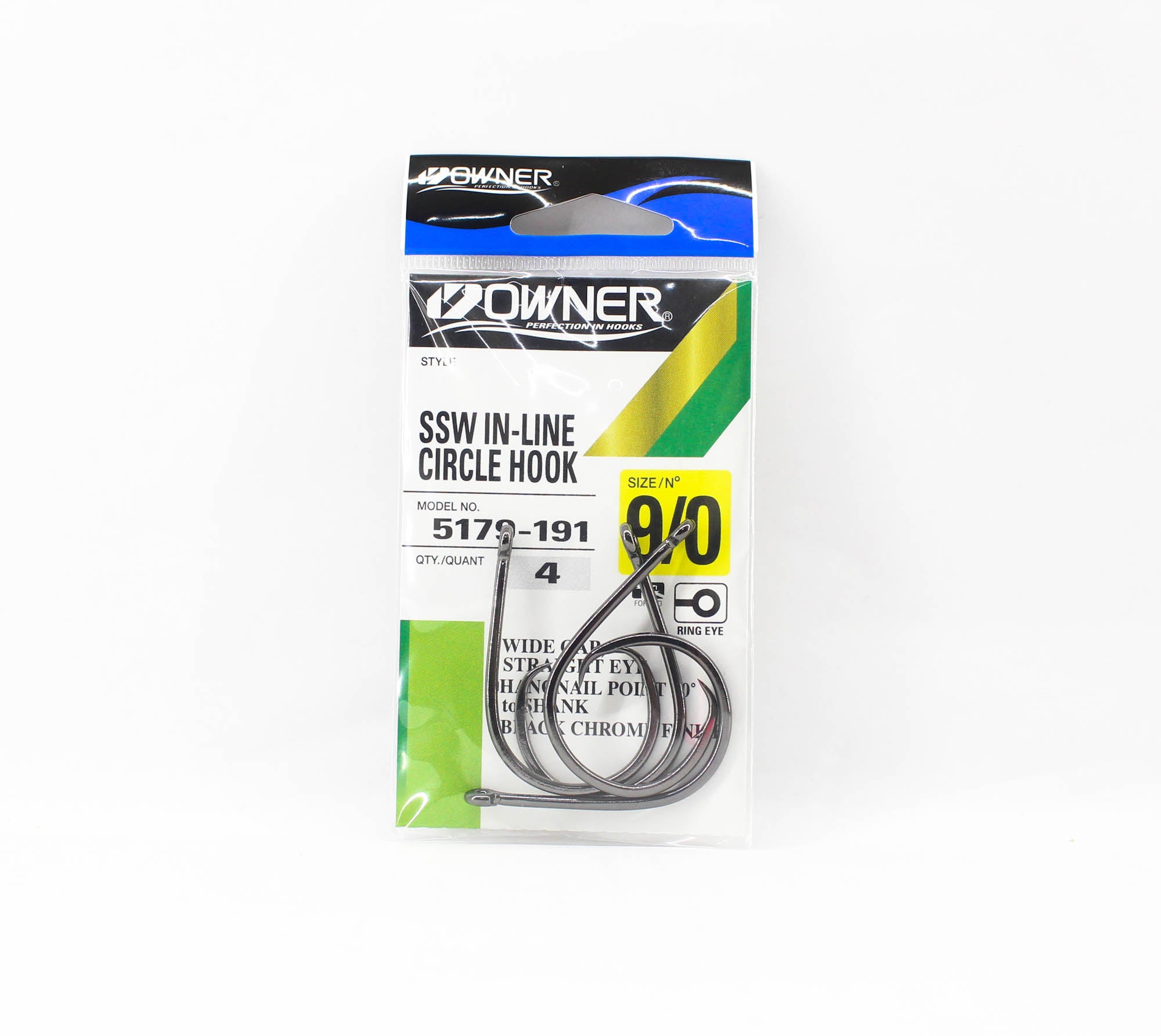 Owner 5179 SSW In Line Circle Hook Size 9/0 (0229)