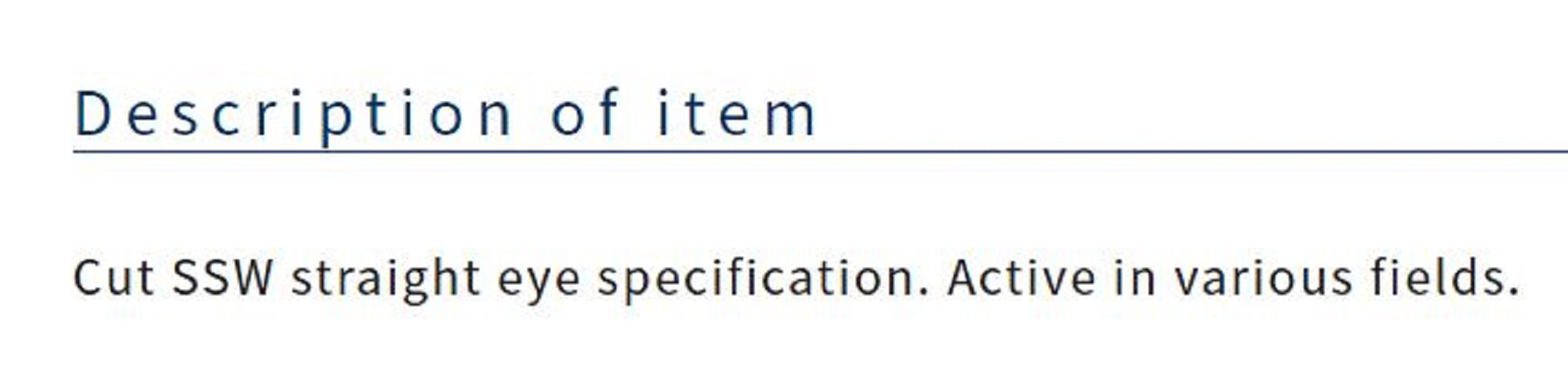 Owner SSW Cutting Point Straight Eye Hook Size 6/0 Black (0335)