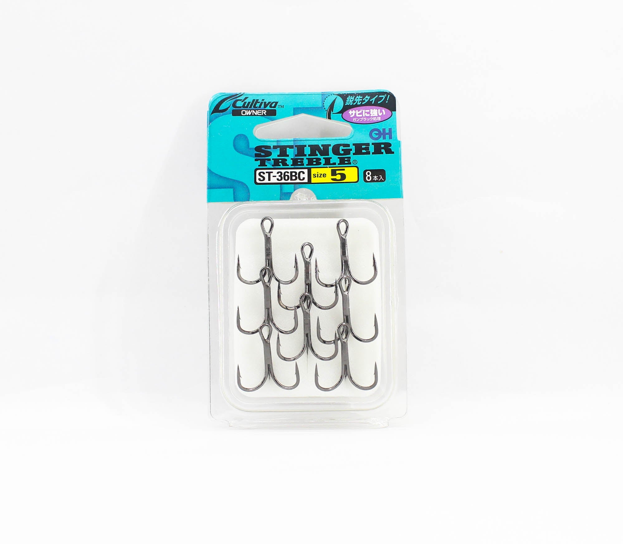 Owner ST-36 BC Treble Hook Black Size 5 (8522)