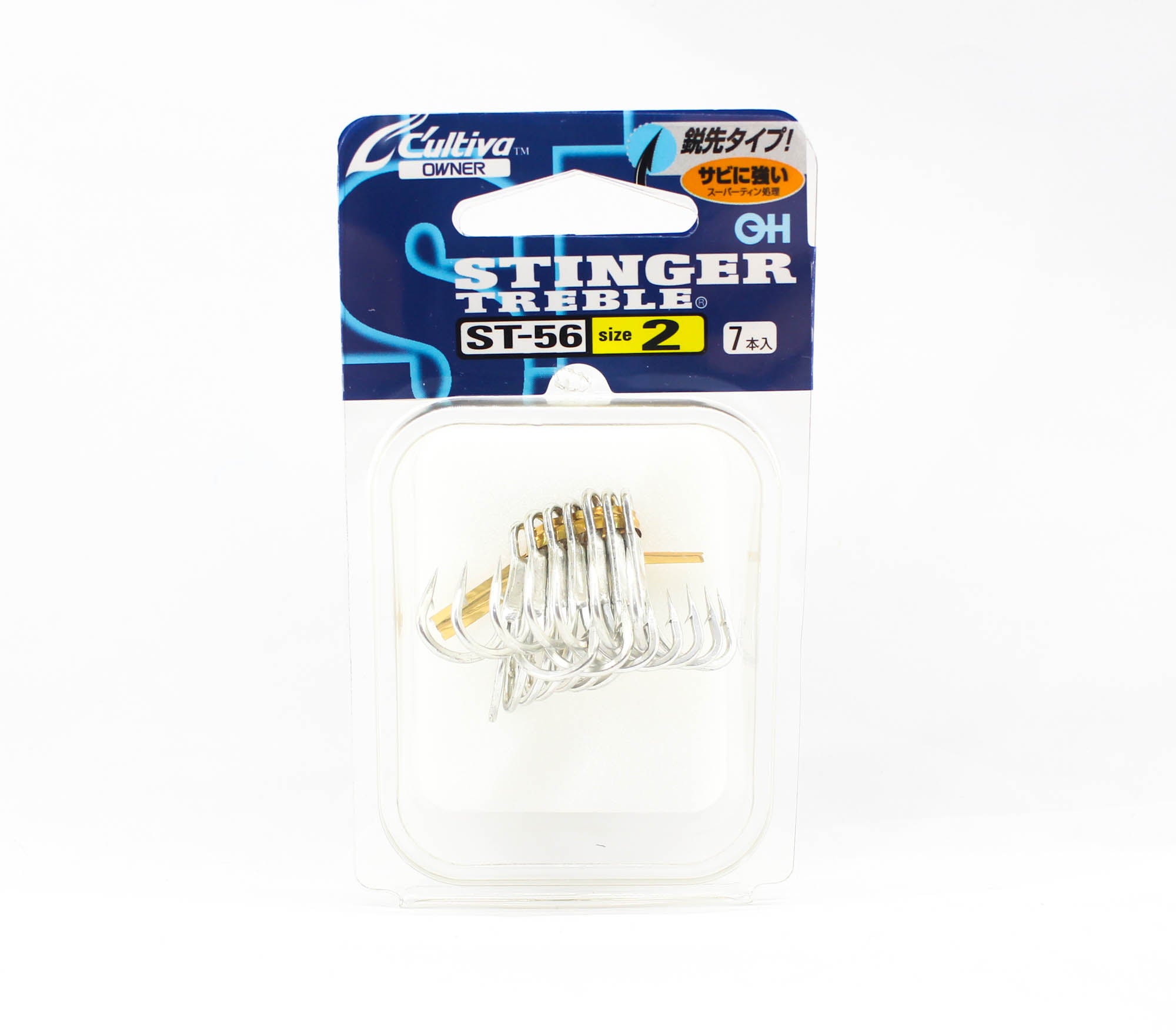 Owner ST-56 TN 3X Treble Hook Heavy Duty Size 2 (9161)
