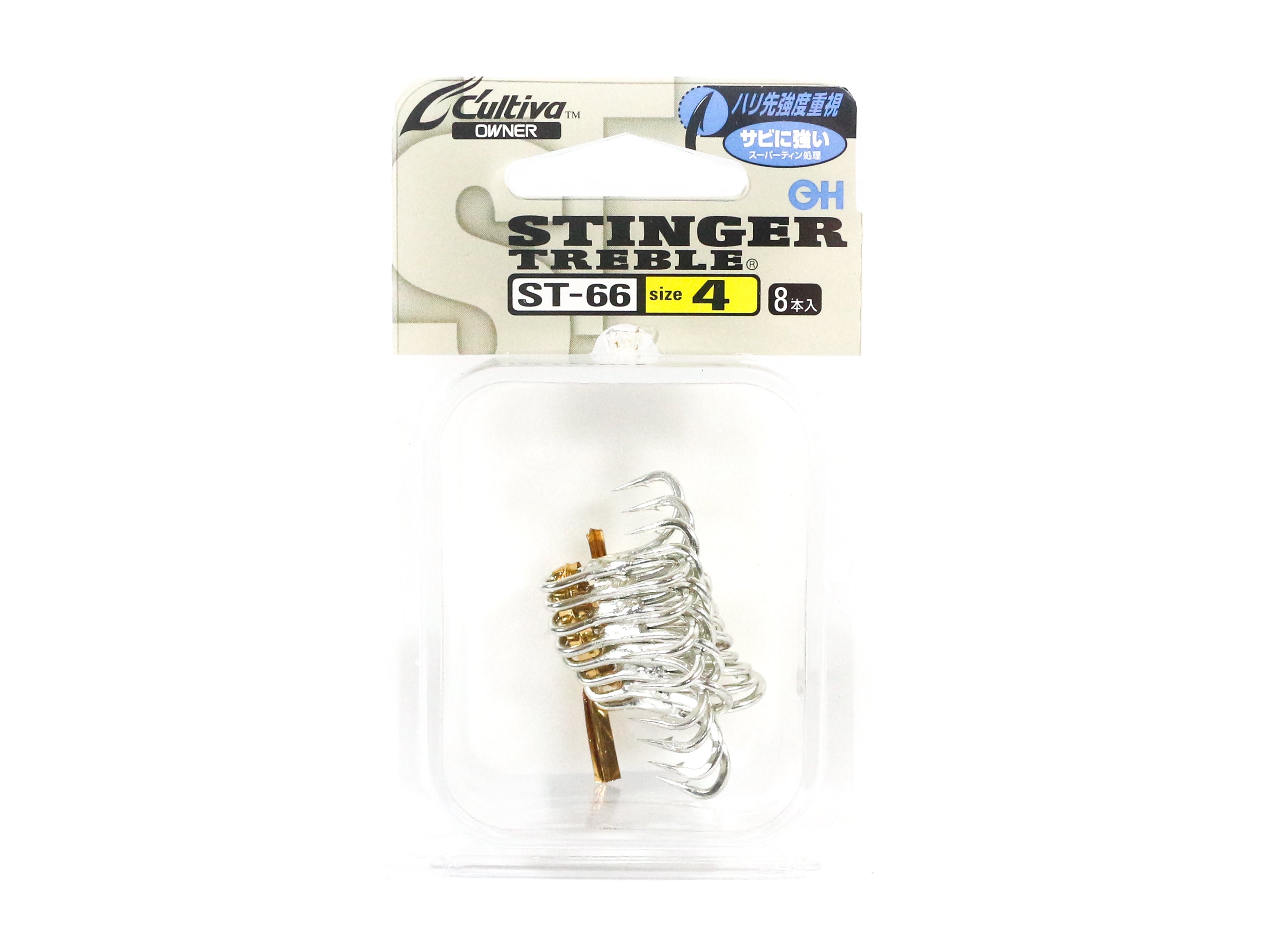 Owner ST-66 TN 4X Treble Hook Heavy Duty Size 4 (9338)