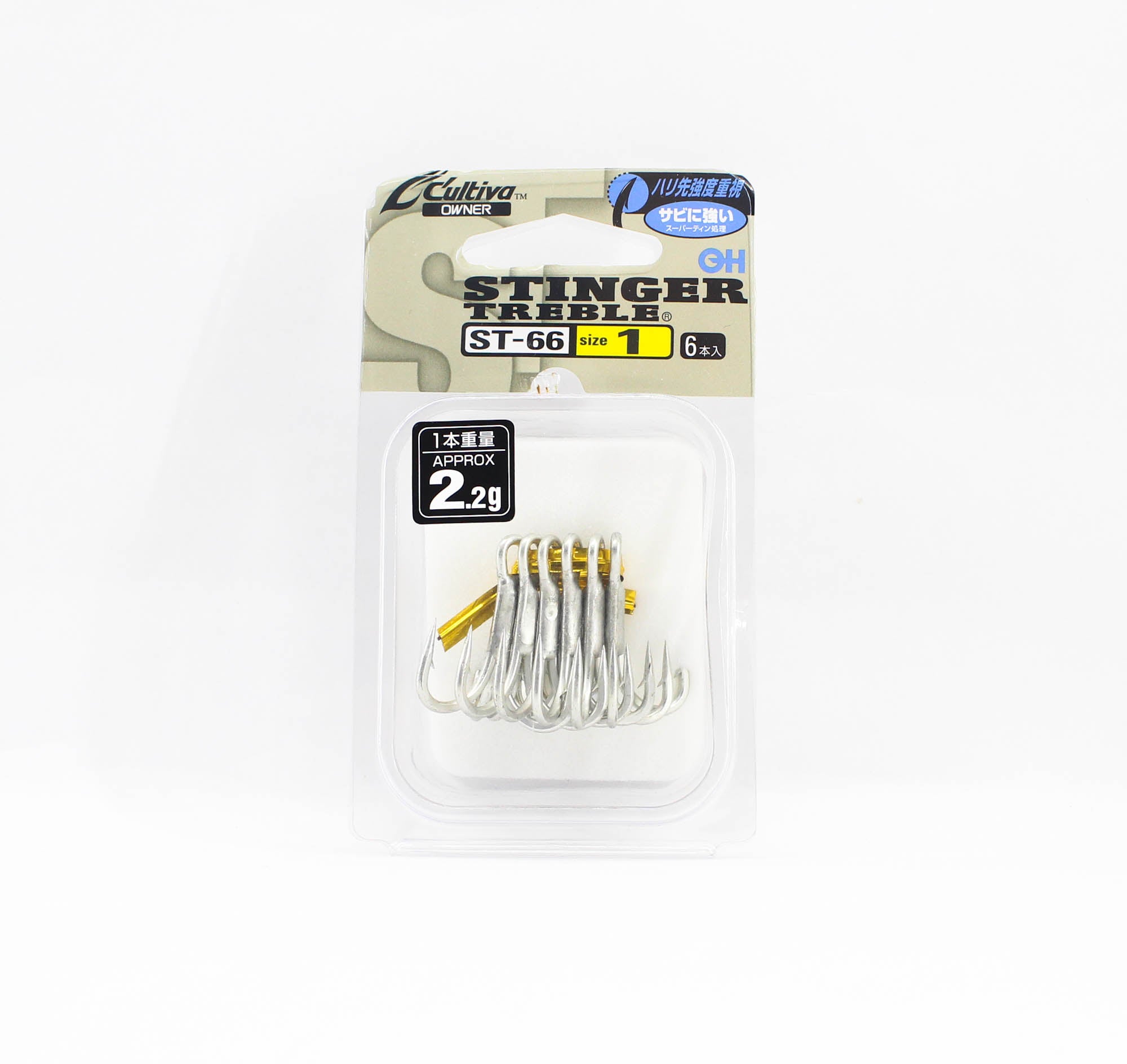 Owner ST-66 TN 4X Treble Hook Heavy Duty Size 1 (9352)