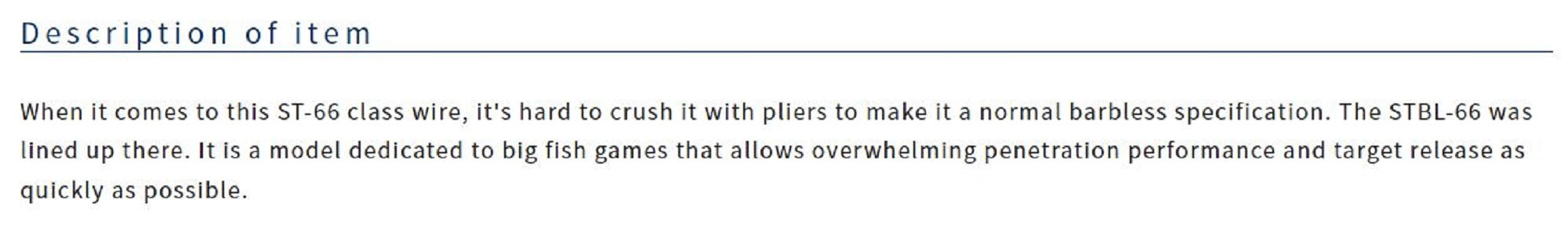 Owner STBL-66 TN 4X Treble Hook Barbless Heavy Duty Size 4/0 (9468)