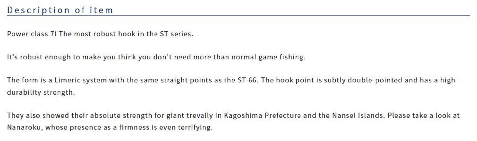 Owner ST-76 TN 4X Treble Hook Heavy Duty Size 5/0 (9505)