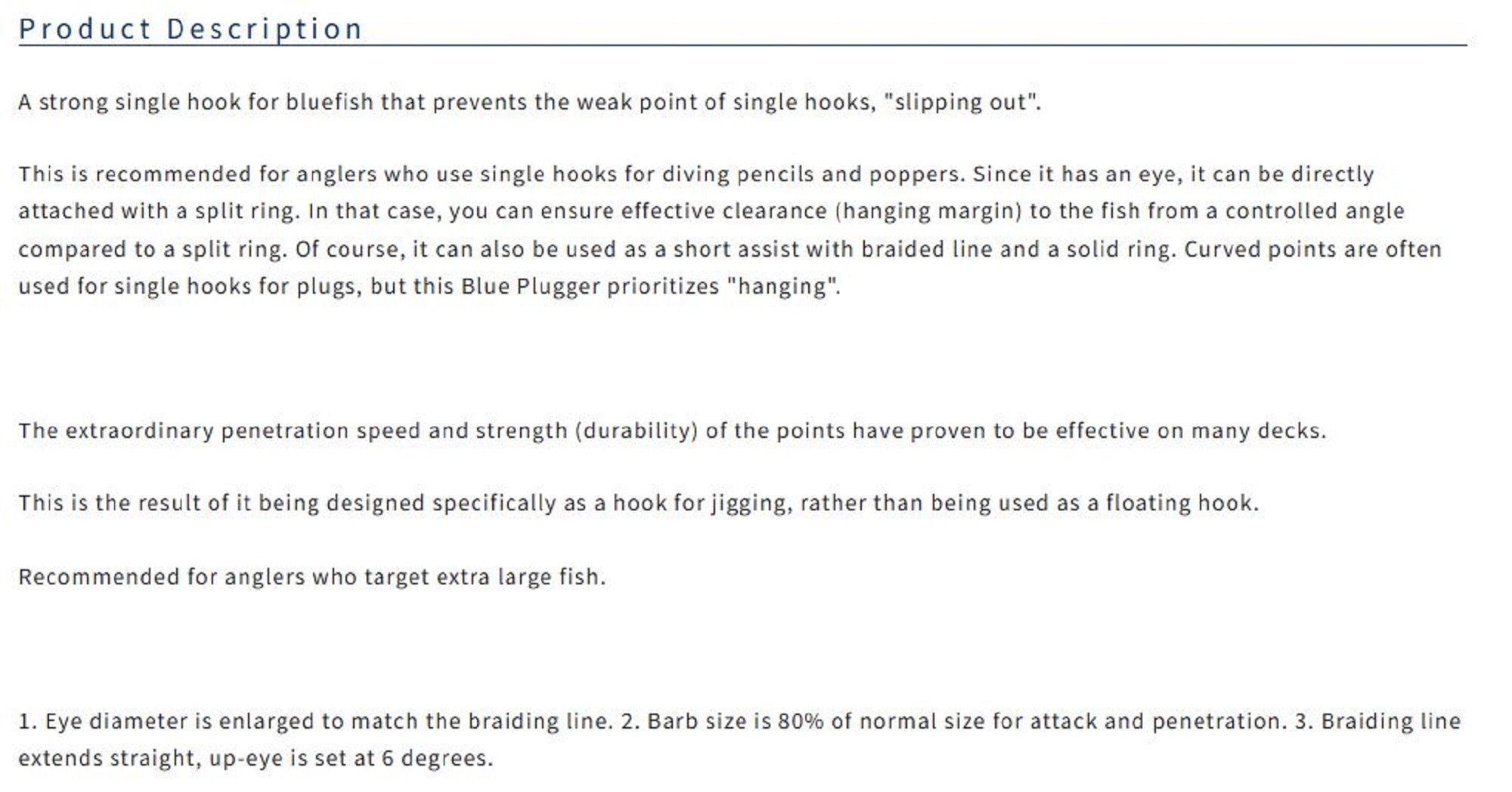 Owner SJ-51 TN Stinger Jigging Hook Size 7/0 (9970)