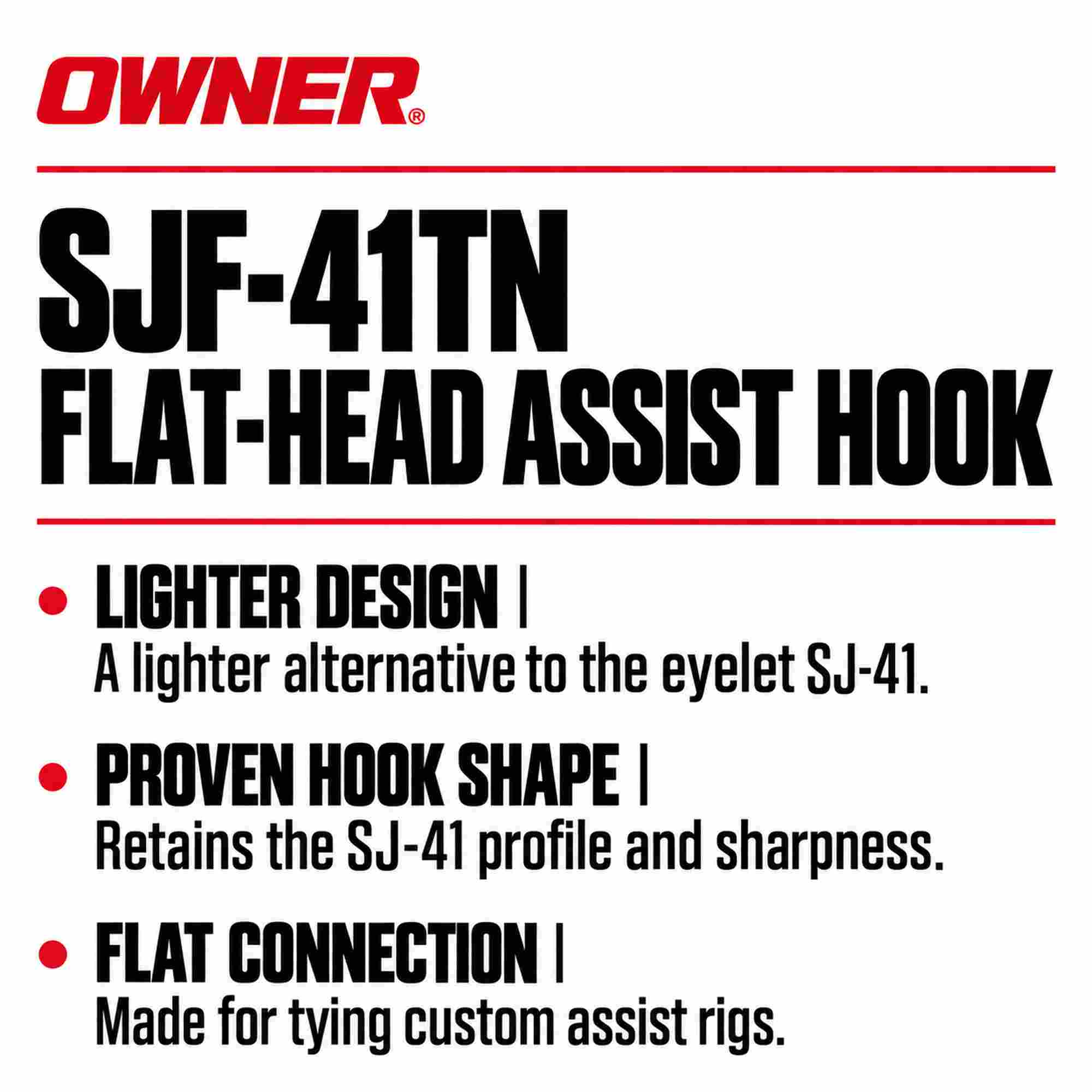 Owner SJF-41 TN Stinger Jigging Hook Size 5/0 (0141)