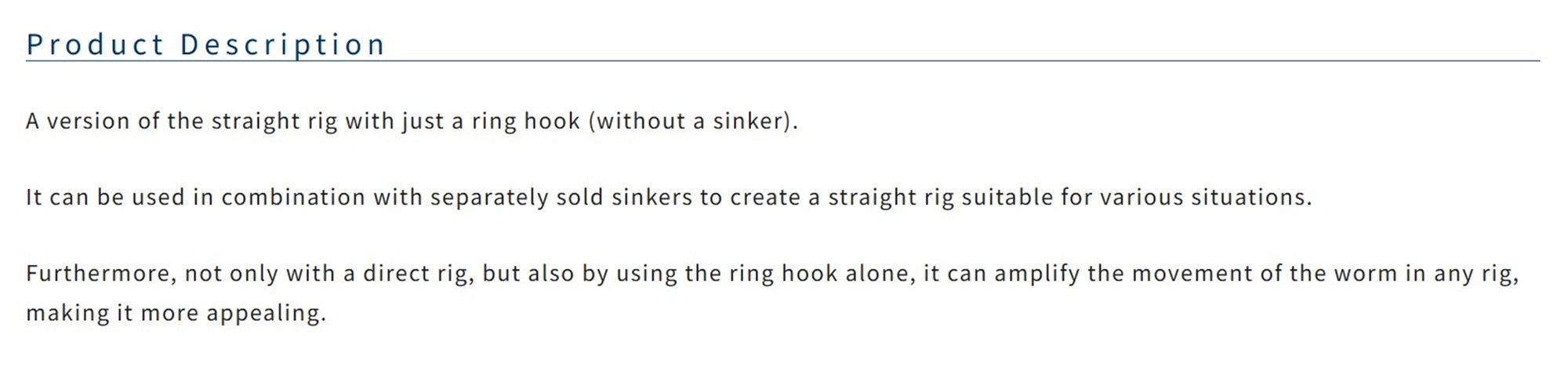 Owner JR-11 Jika Rig Ringed Worm Hook Size 1 (0226)