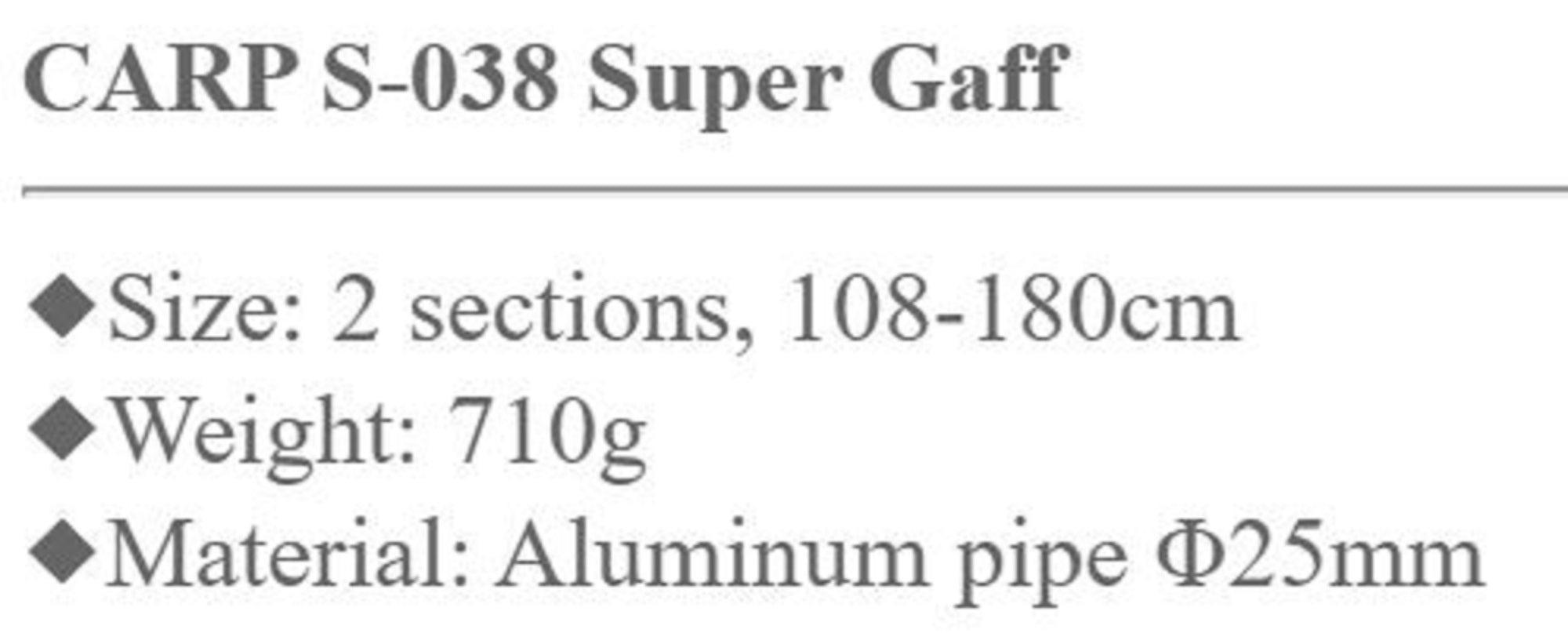 Snow Peak Carp S-038 Super Gaff 2 Joints 108 to 180cm (7040)