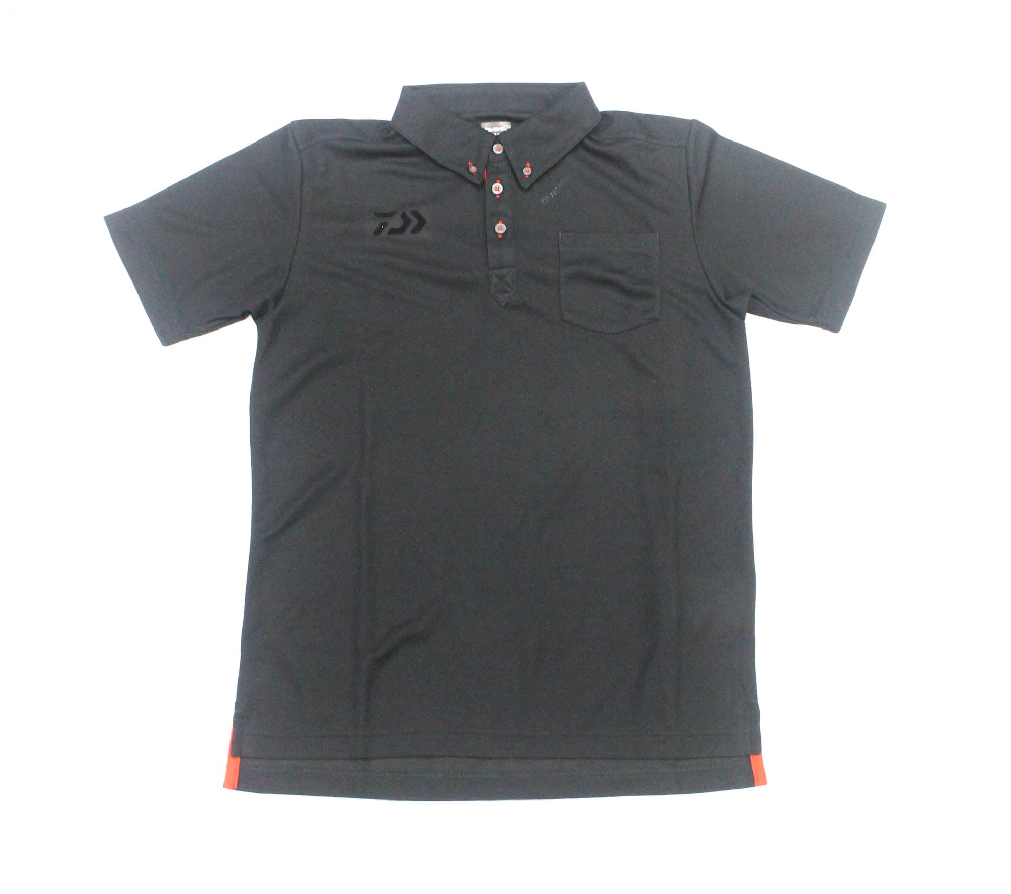 Sale Daiwa DE-6507 Polo T Shirt Short Sleeve Black Size L 110839