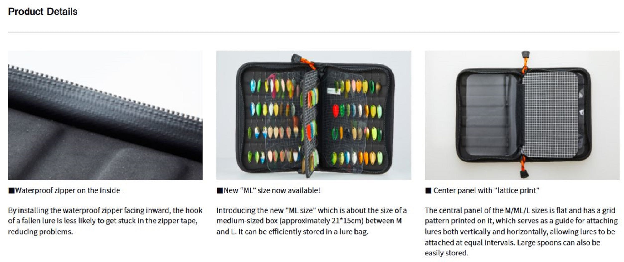 Daiwa Presso Spoon Wallet Size M 9 x 18 x 4 mm Black (0355)