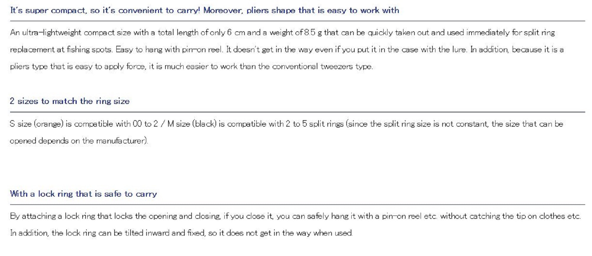 Daiwa Petit Ring Opener Size S for Size 00-2 Orange (9139)