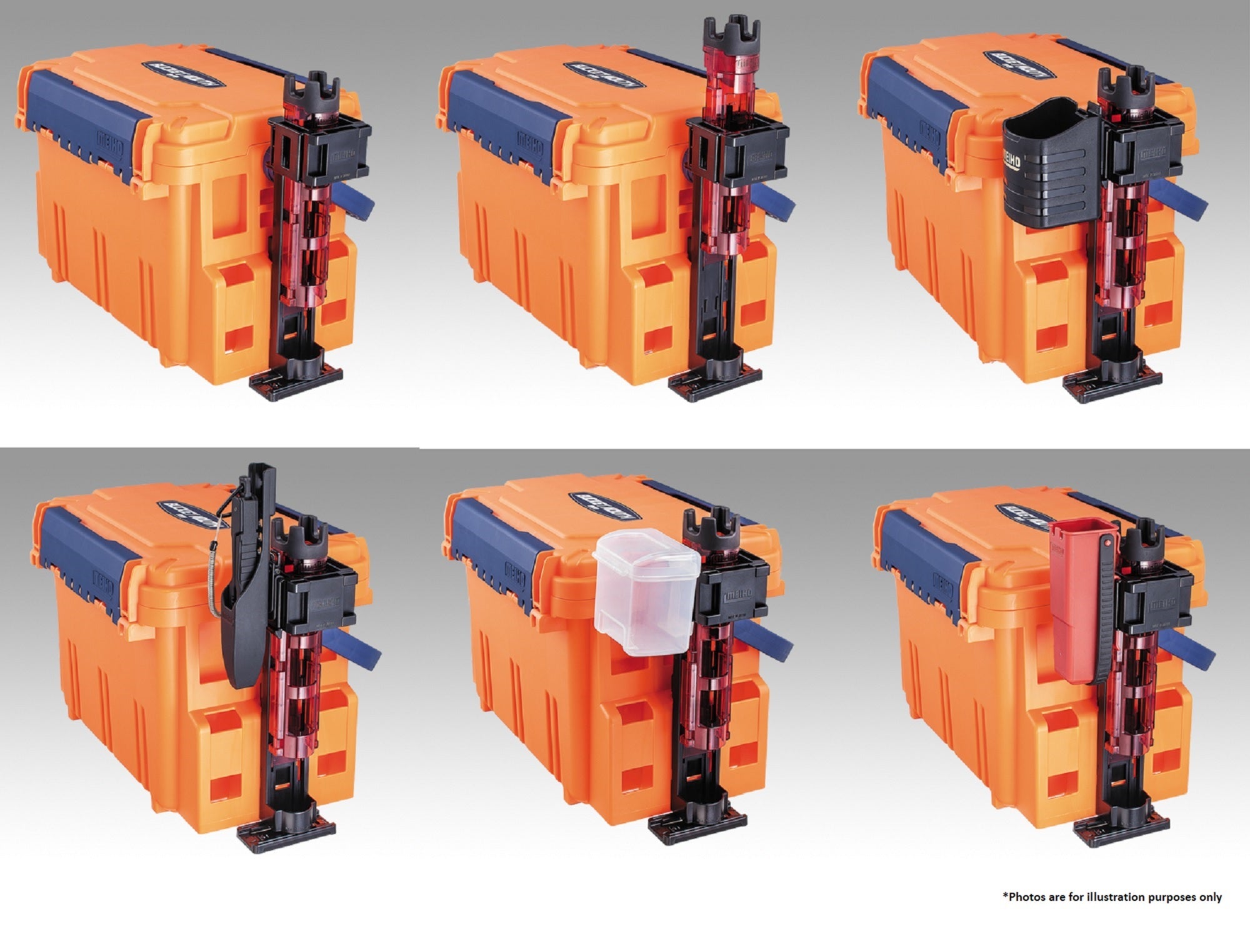 Meiho BM 25 Multi Holder (83 x 78 x 73 mm) Black (4526)