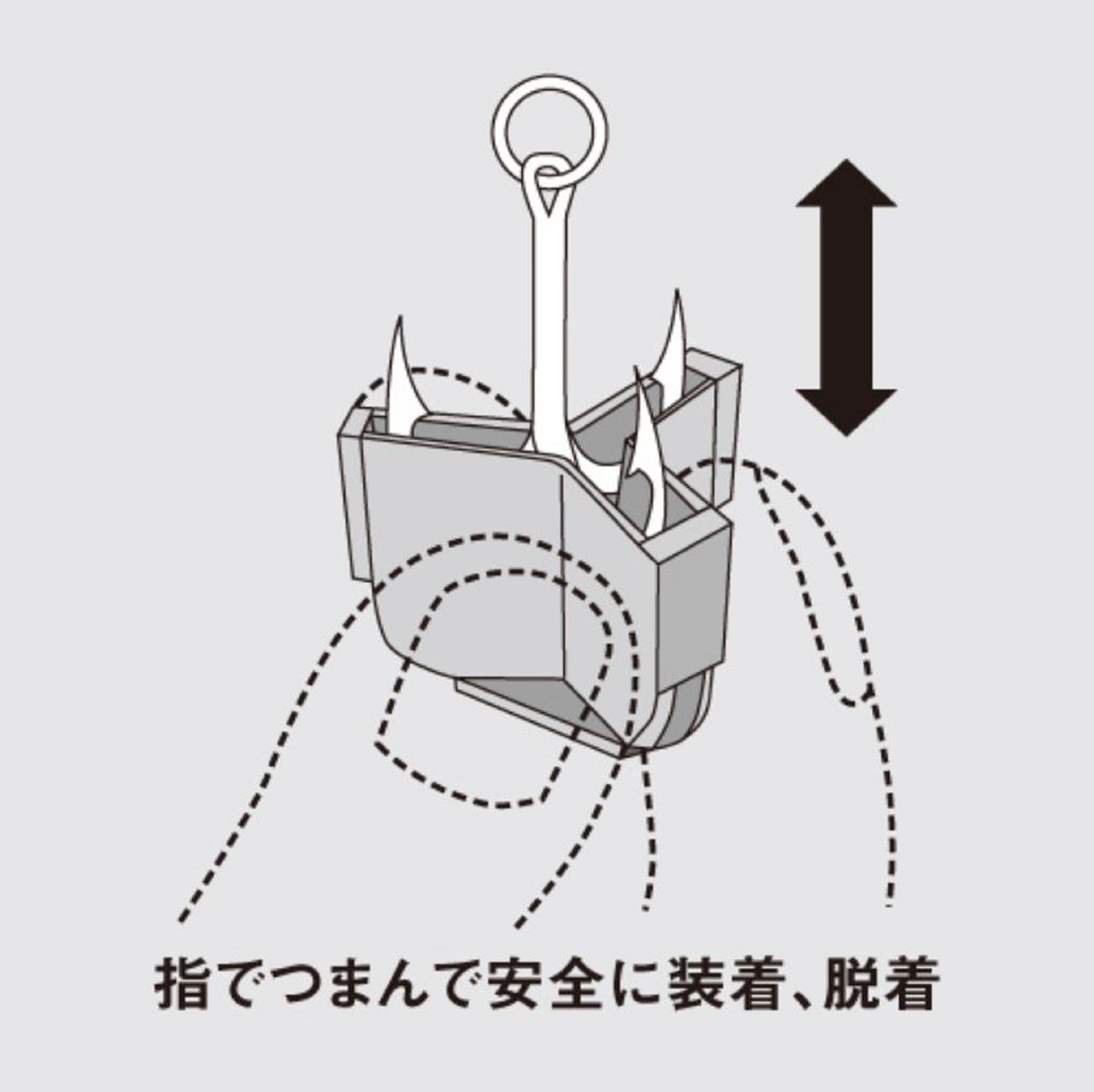 Meiho VS-53 Hook Veil Lunker Pack Size L 58 pieces Treble Size 4/2 (1843)