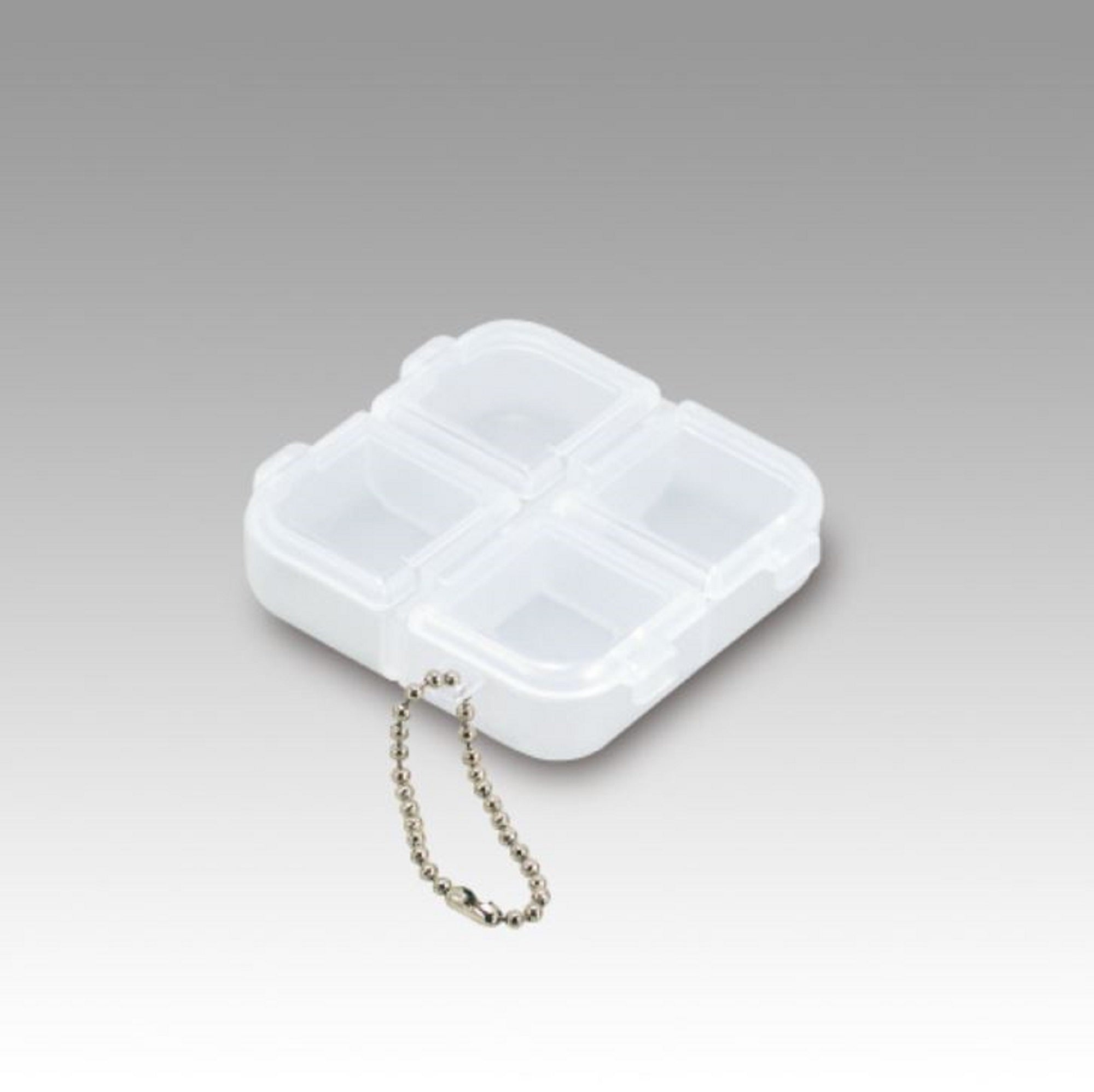 Meiho 4-Koma Small Case (66 x 66 x 18 mm) Clear (4765)