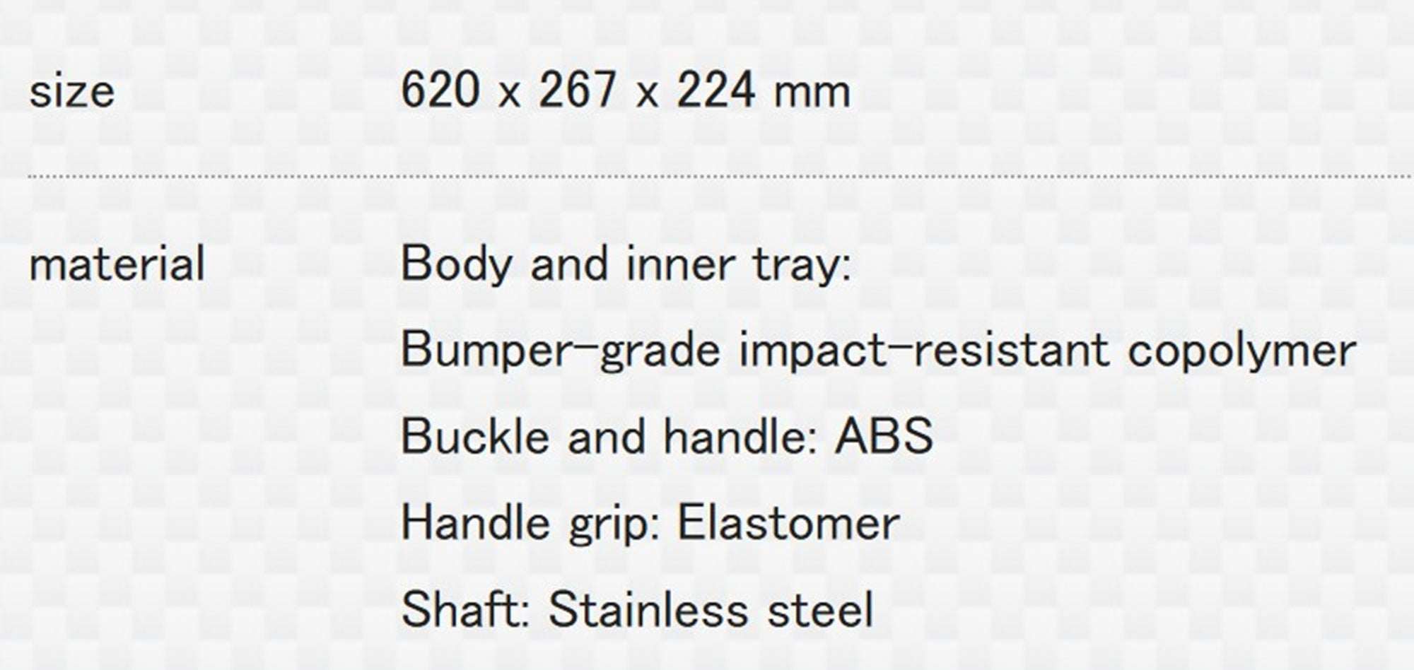 Meiho Hard Master 620 (620 x 257 x 224 mm) Black (5495)