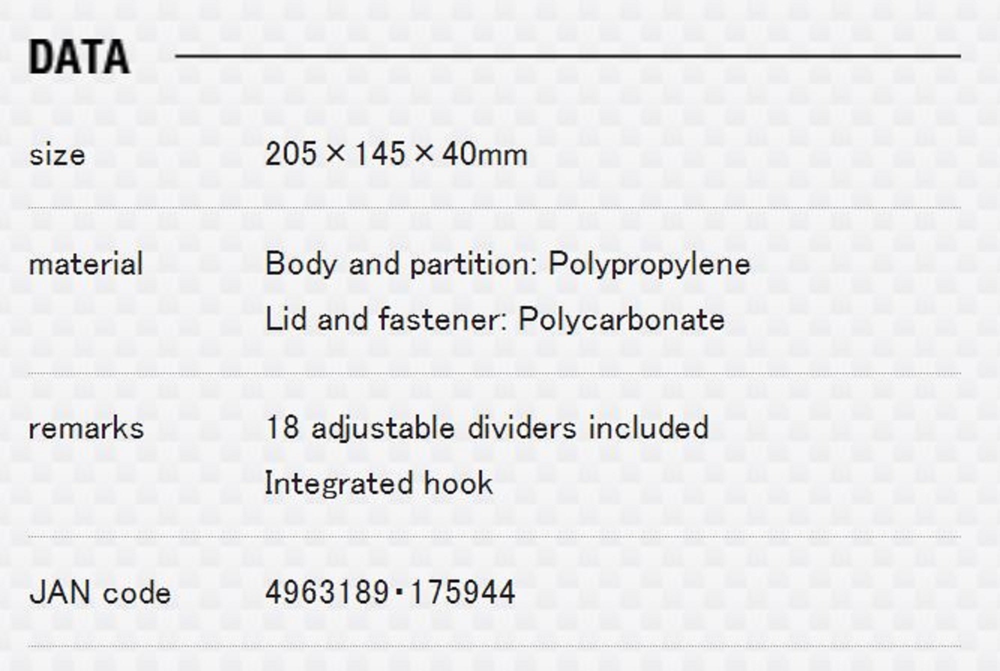Meiho Clear Case C-800ND (205 x 145 x 40 mm) Clear (5944)