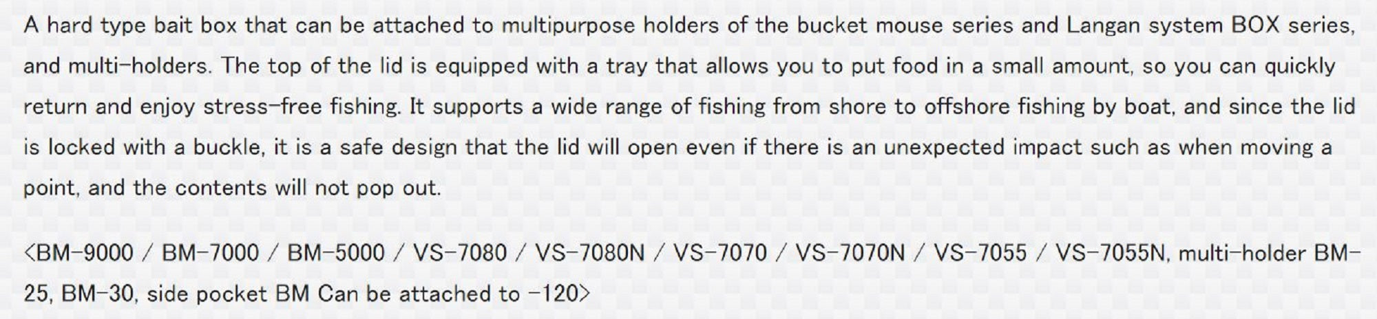 Meiho Bait Box BM-S (100 x 90 x 60 mm) White (5487)