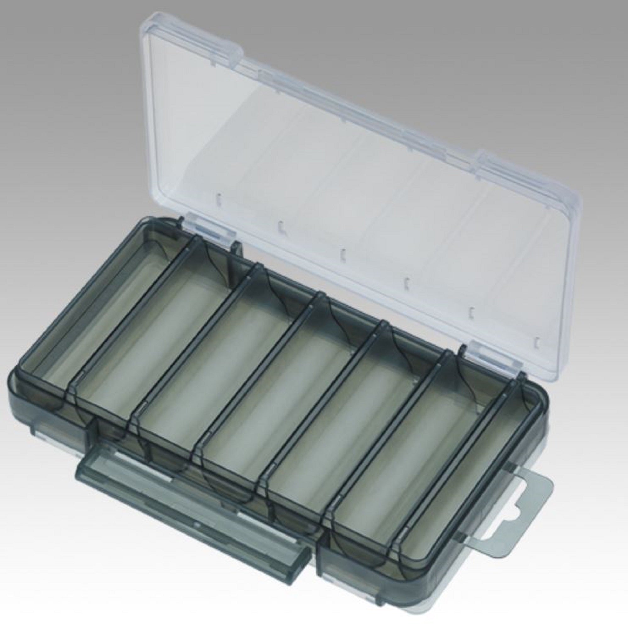 Meiho Reversible L-86 (140 x 104 x 22 mm) Clear Smoke (5675)