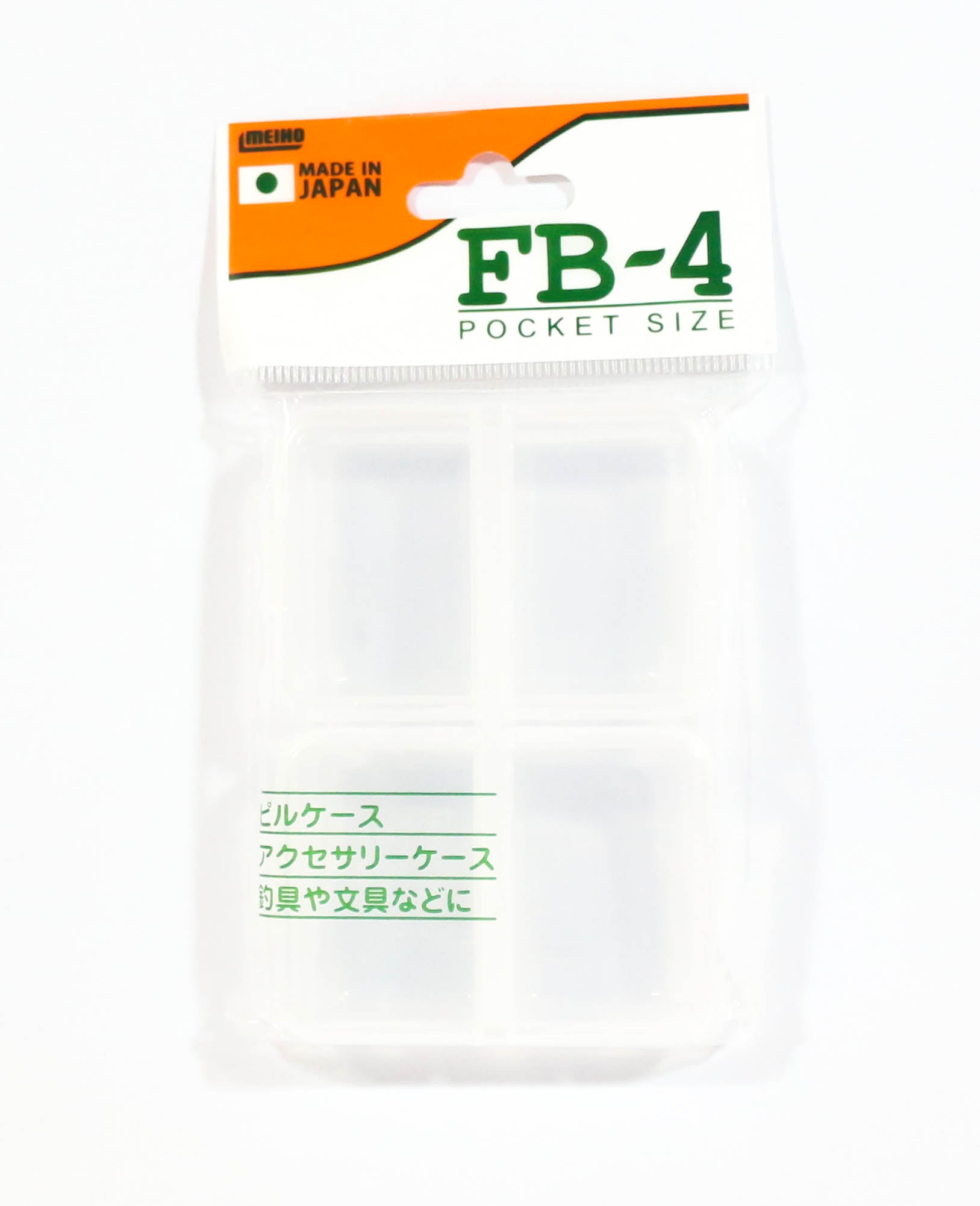 Meiho FB-4 Akiokun Parts Case (95 x 68 x 18 mm) Clear (0293)