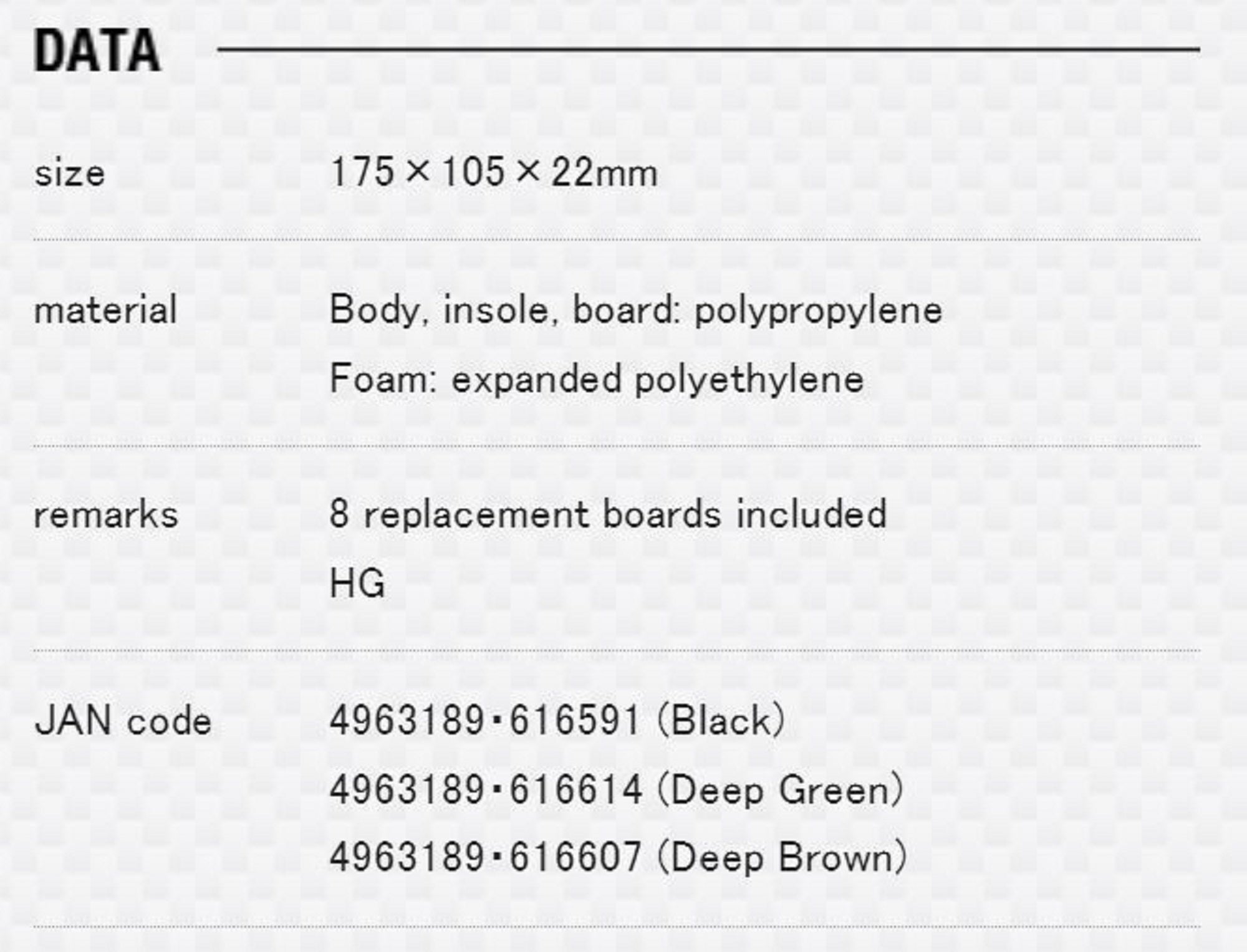 Meiho Free Board Case 1010A 175 x 105 x 22mm Spoon Black (6591)