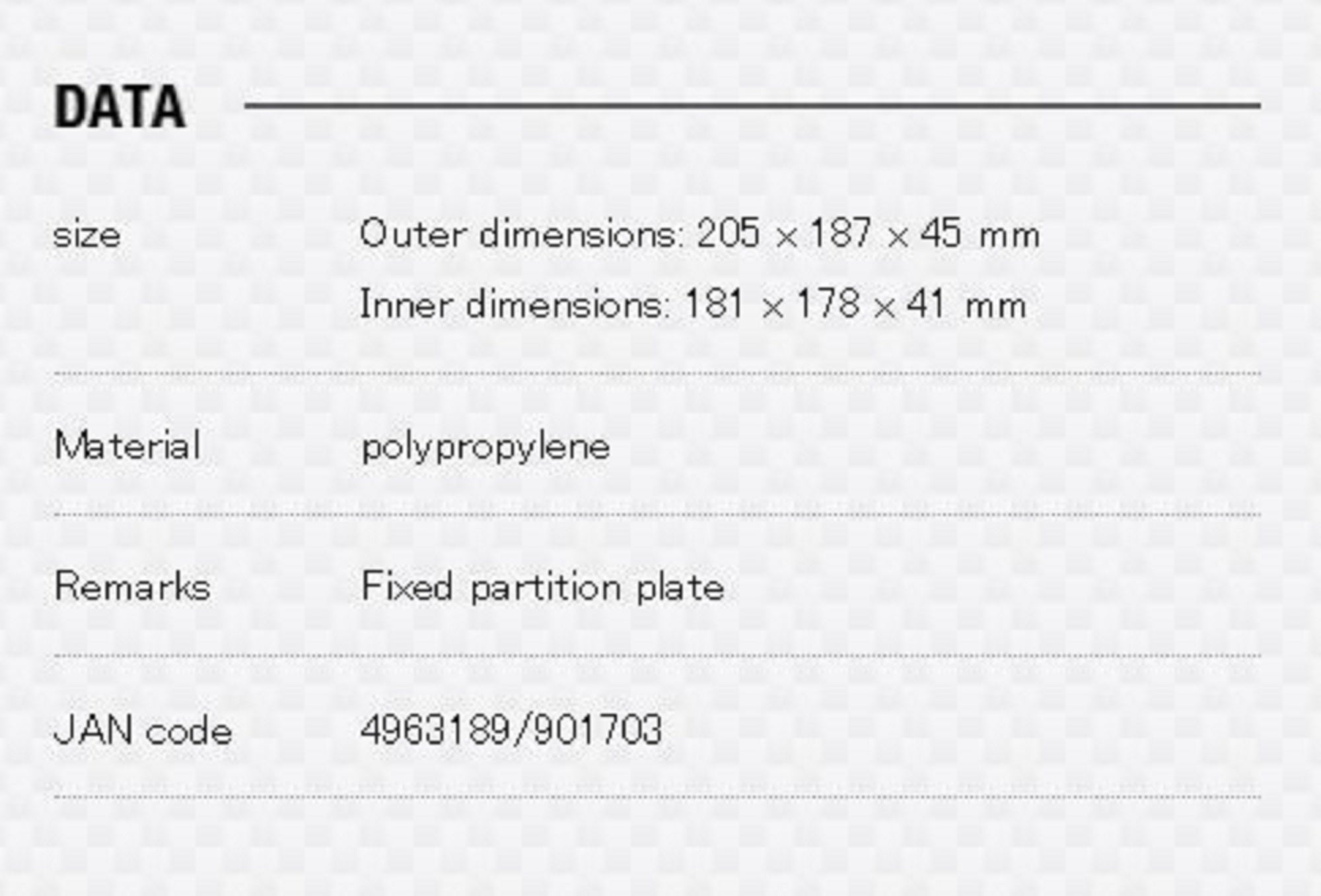 Meiho Lure Case OL (205 x 187 x 45 mm) Clear (1703)