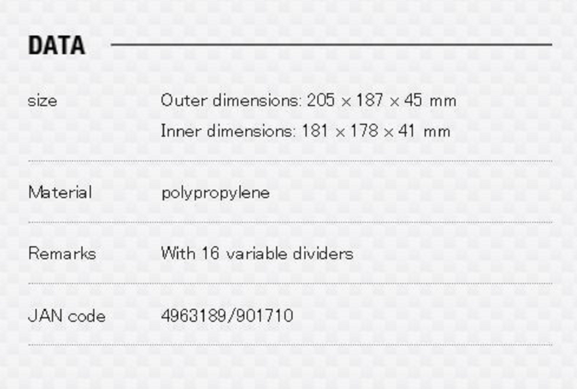 Meiho Fly Case OL (205 x 187 x 45 mm) Clear (1710)