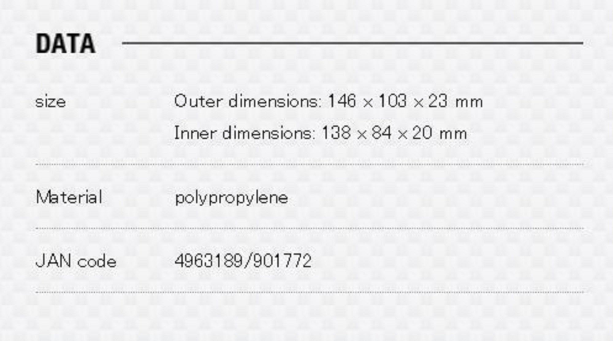 Meiho Multi Case F (146 x 103 x 23 mm) Clear (1772)