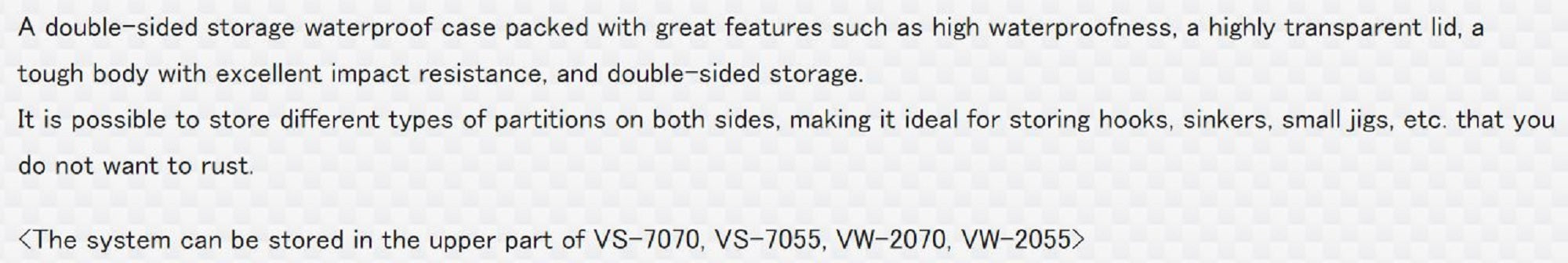 Meiho WG Waterproof Parts Case (175 x 50 x 43 mm) Clear Blue (4253)