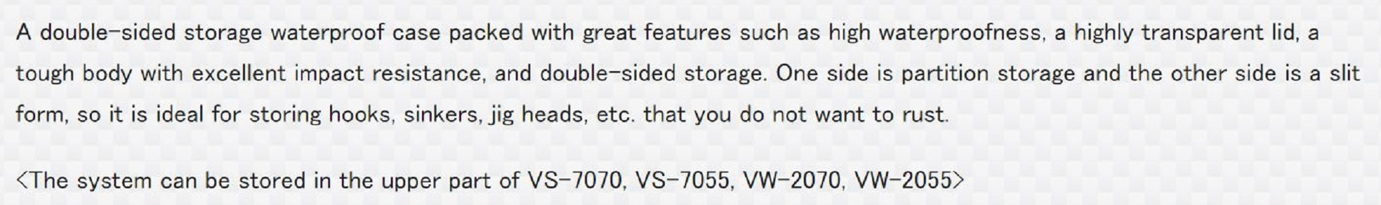 Meiho WG-1 Waterproof Parts Case (175 x 50 x 43 mm) Clear Red (4260)