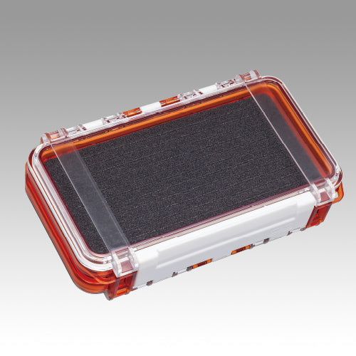 Meiho WG-2 Waterproof Parts Case (175 x 50 x 43 mm) Clear Orange (4277)