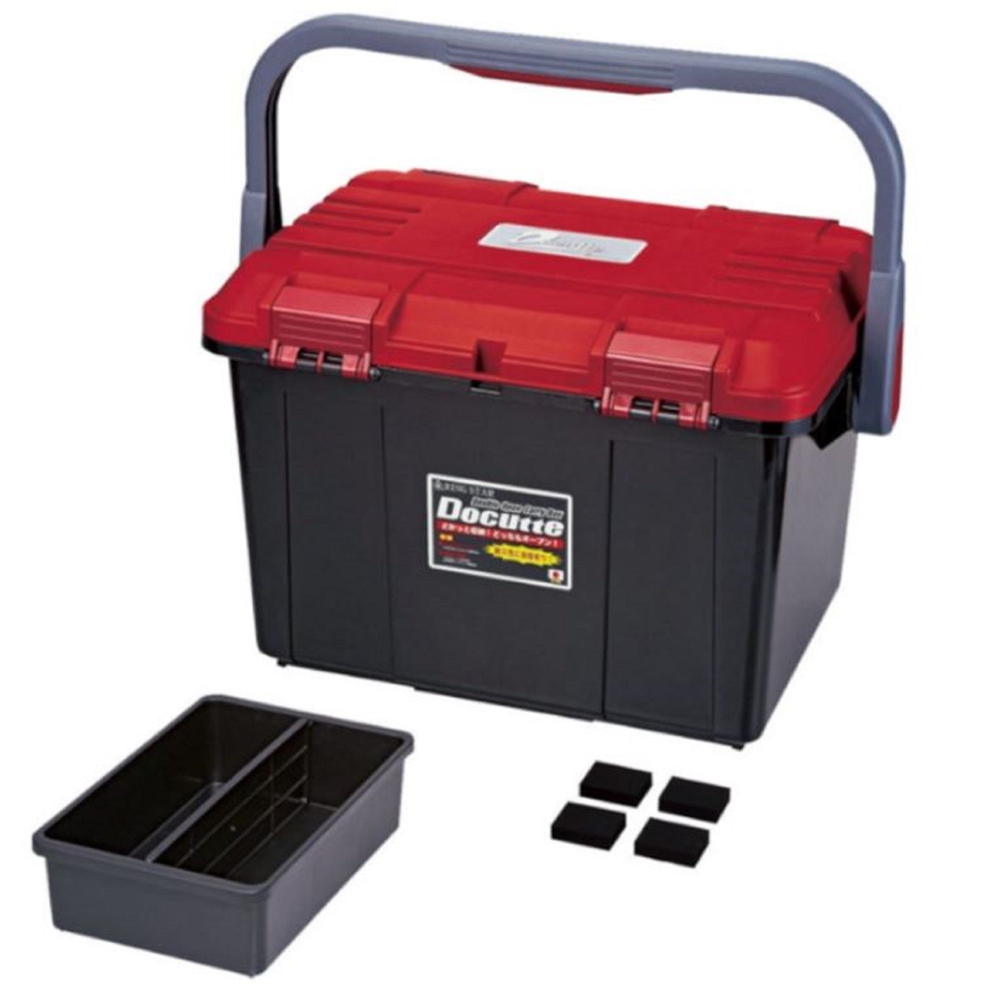 Ring Star Docutte D-5000 RB Tackle Box 538 x 359 x 347 mm Red Blk (7374)