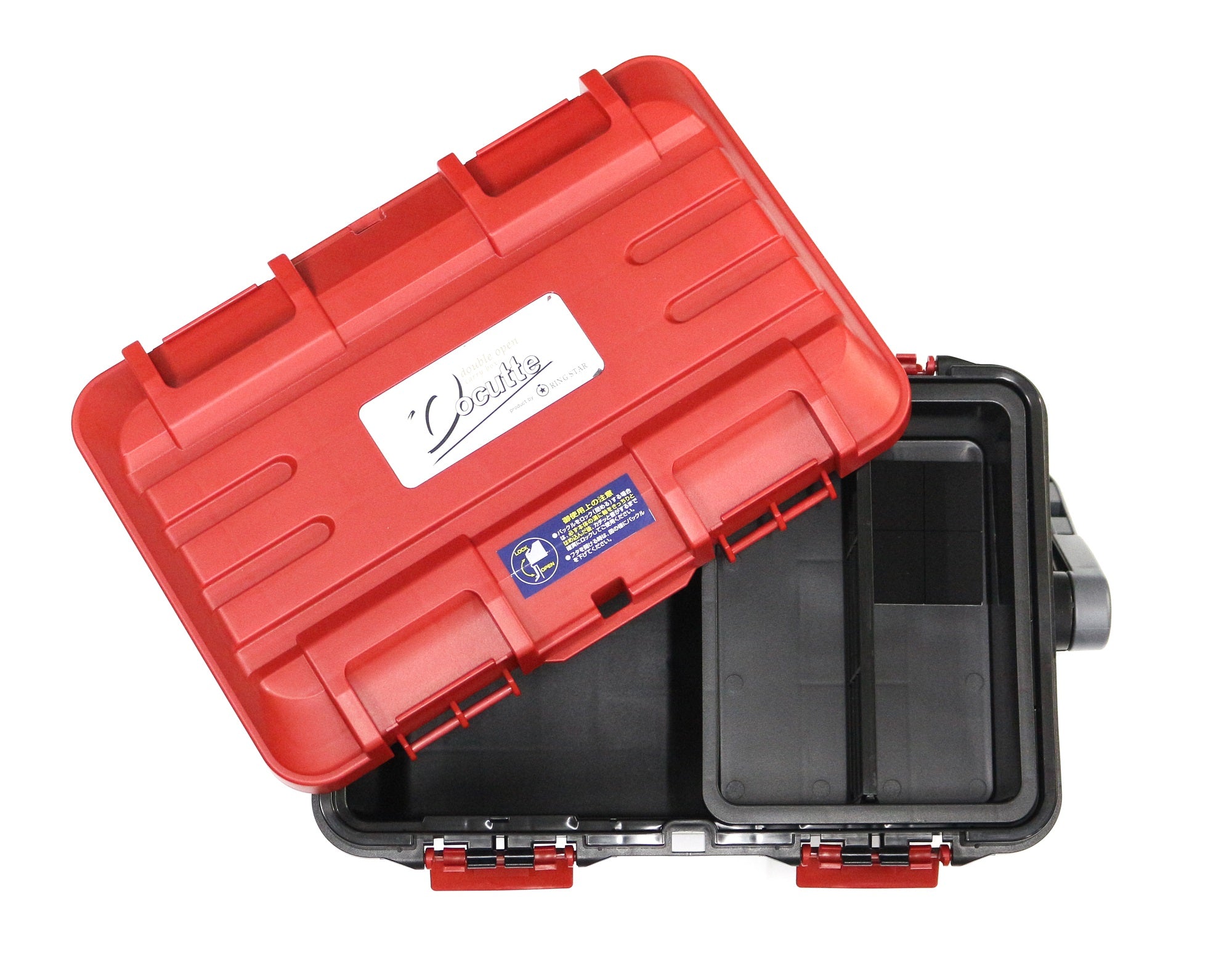Ring Star Docutte D-4500 RB Tackle Box 465 x 280 x 280 mm Red Black (0411)