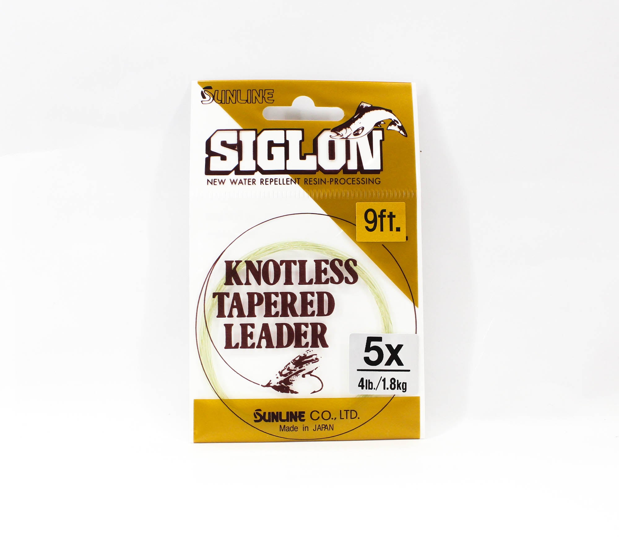 Sunline Tapered Leader Siglon Nylon 9 FT 5X/4Lb/0.15 mm (0309)