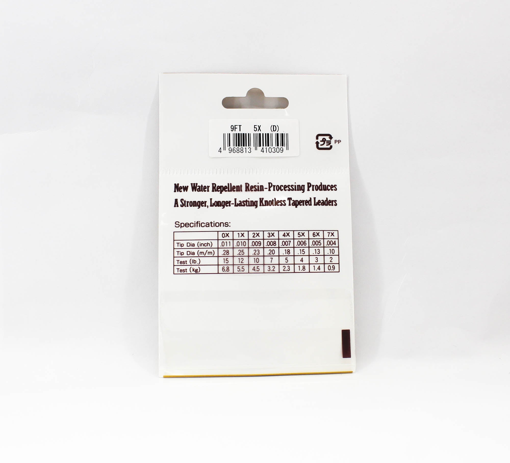 Sunline Tapered Leader Siglon Nylon 9 FT 5X/4Lb/0.15 mm (0309)