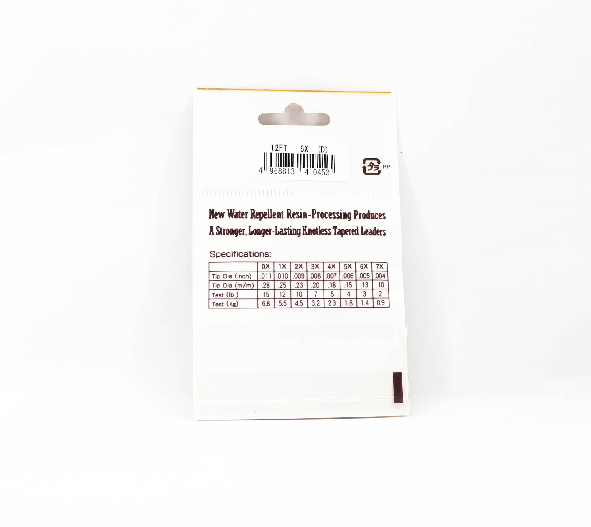 Sunline Tapered Leader Siglon Nylon 12 FT 6X/3Lb/0.13 mm (0453)