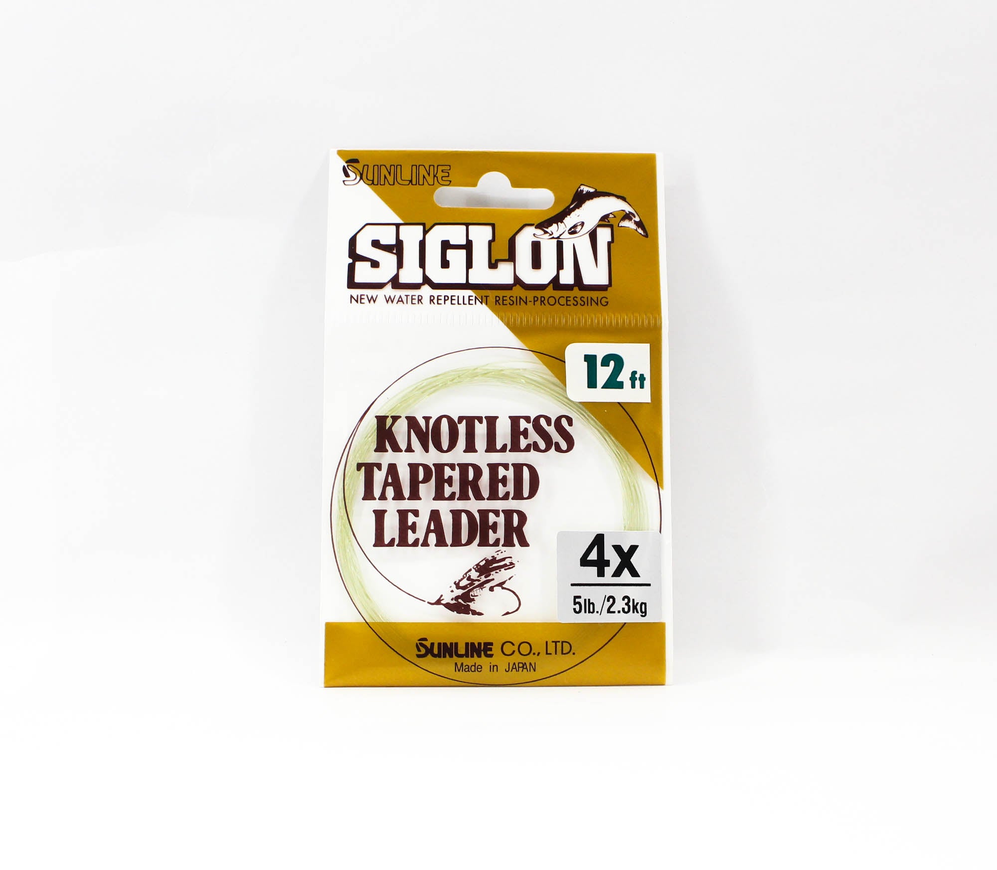 Sunline Tapered Leader Siglon Nylon 12 FT 4X/5Lb/0.18 mm (0477)