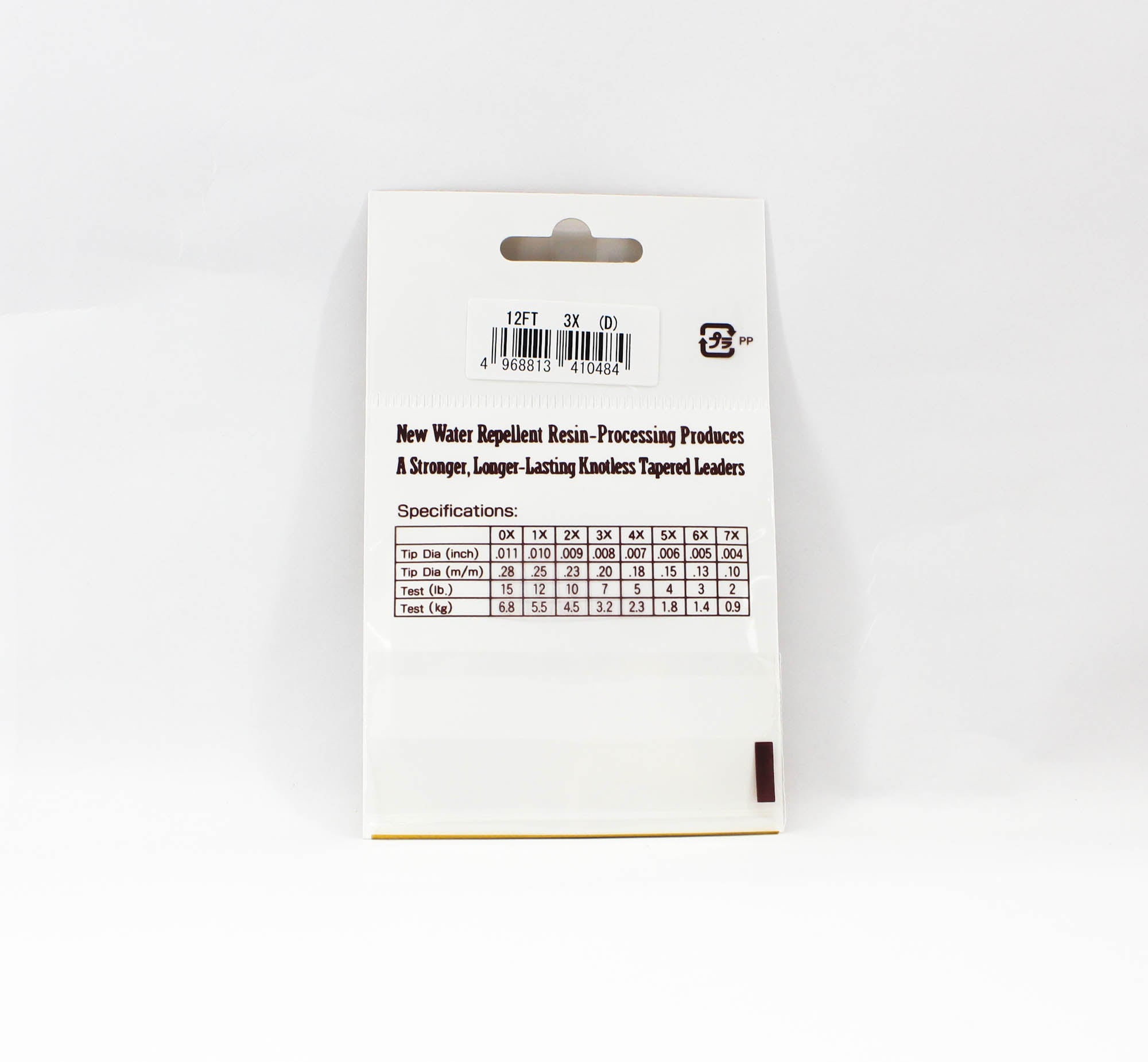 Sunline Tapered Leader Siglon Nylon 12 FT 3X/7Lb/0.20 mm (0484)