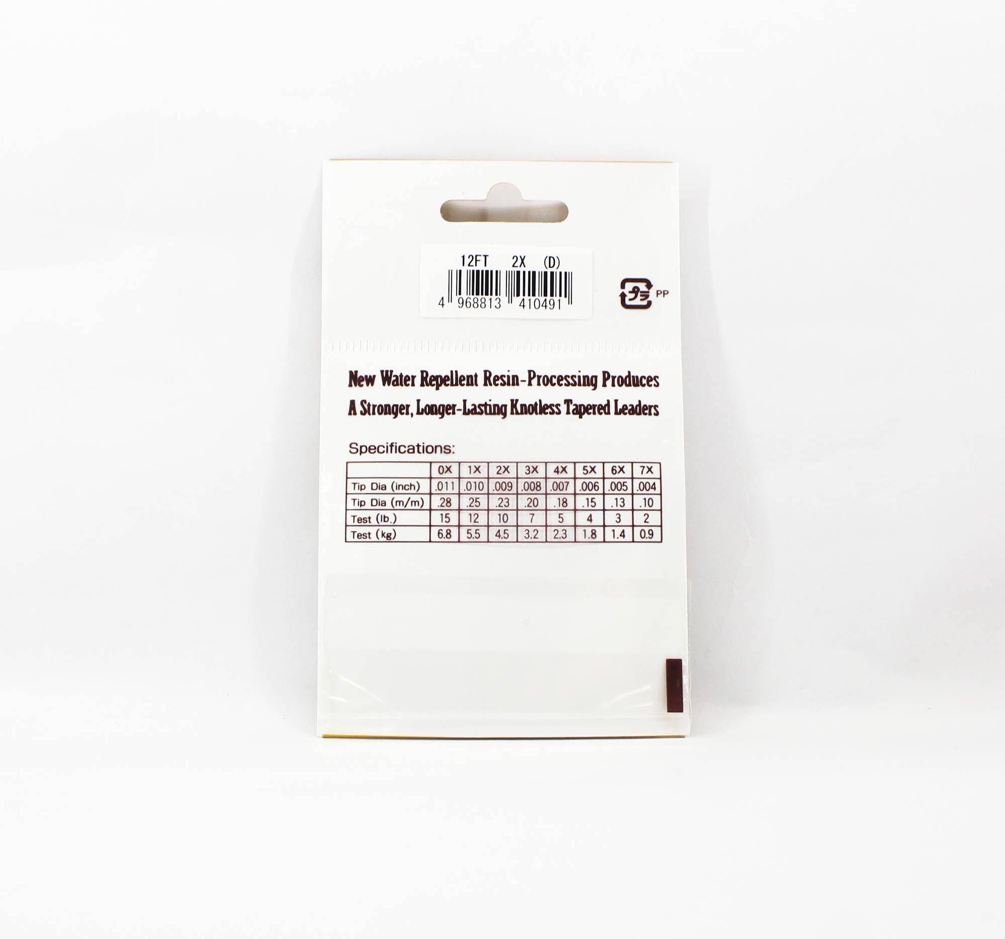 Sunline Tapered Leader Siglon Nylon 12 FT 2X/10Lb/0.23 mm (0491)