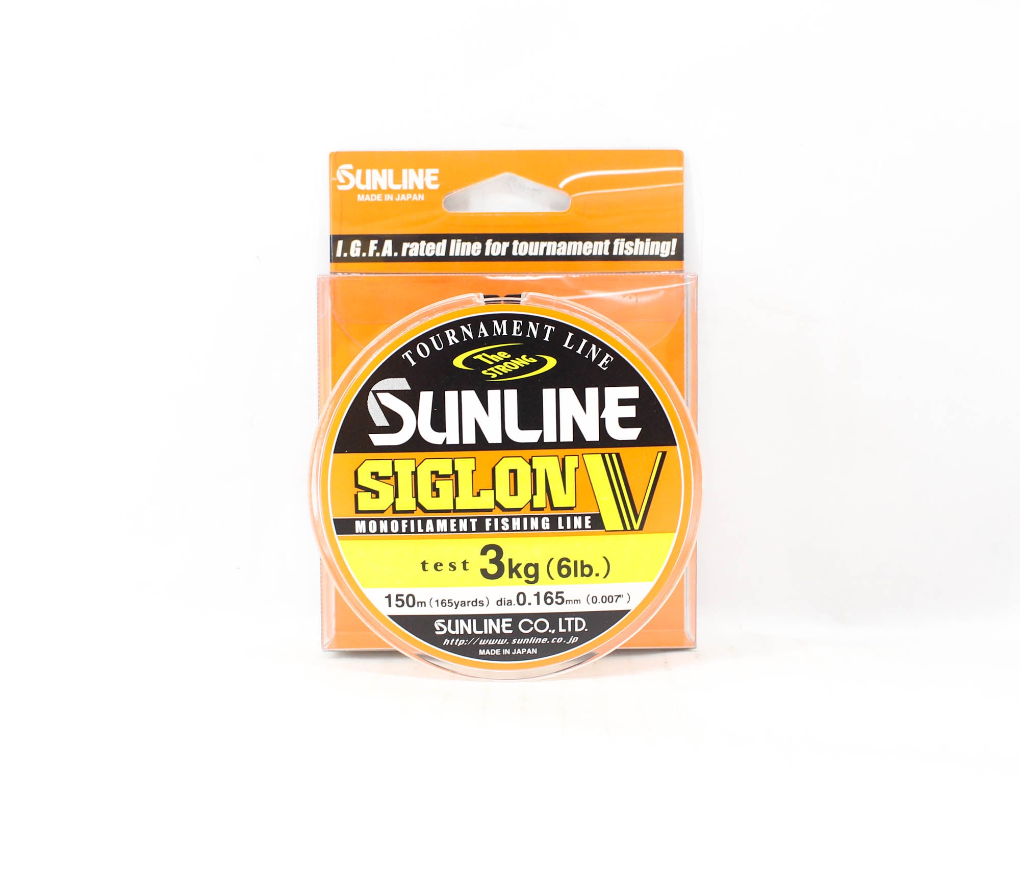 Sunline Monofilament Line Siglon V 150m 6lb Diameter 0.165mm (0437)