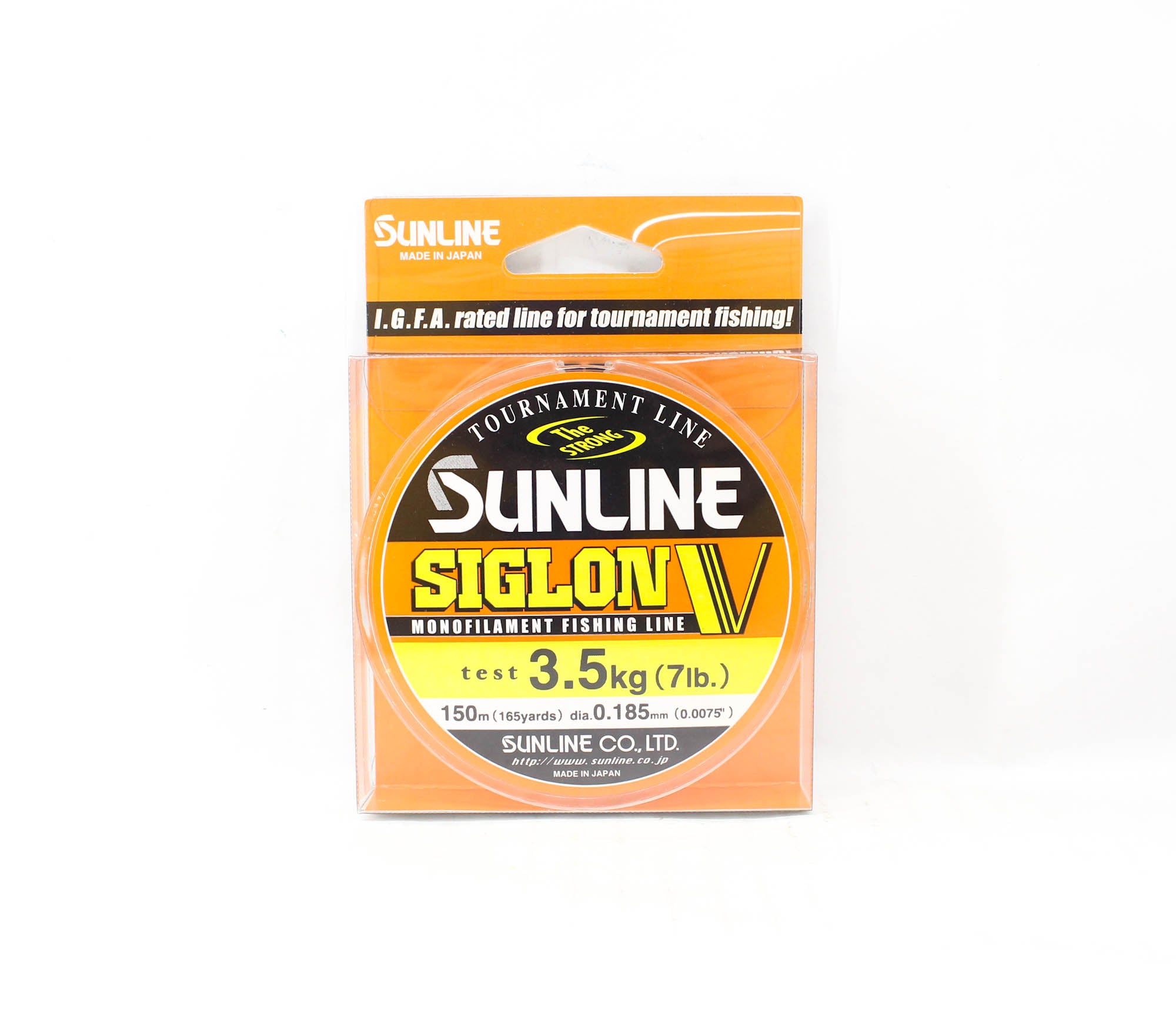 Sunline Monofilament Line Siglon V 150m 7lb Diameter 0.185mm (0444)