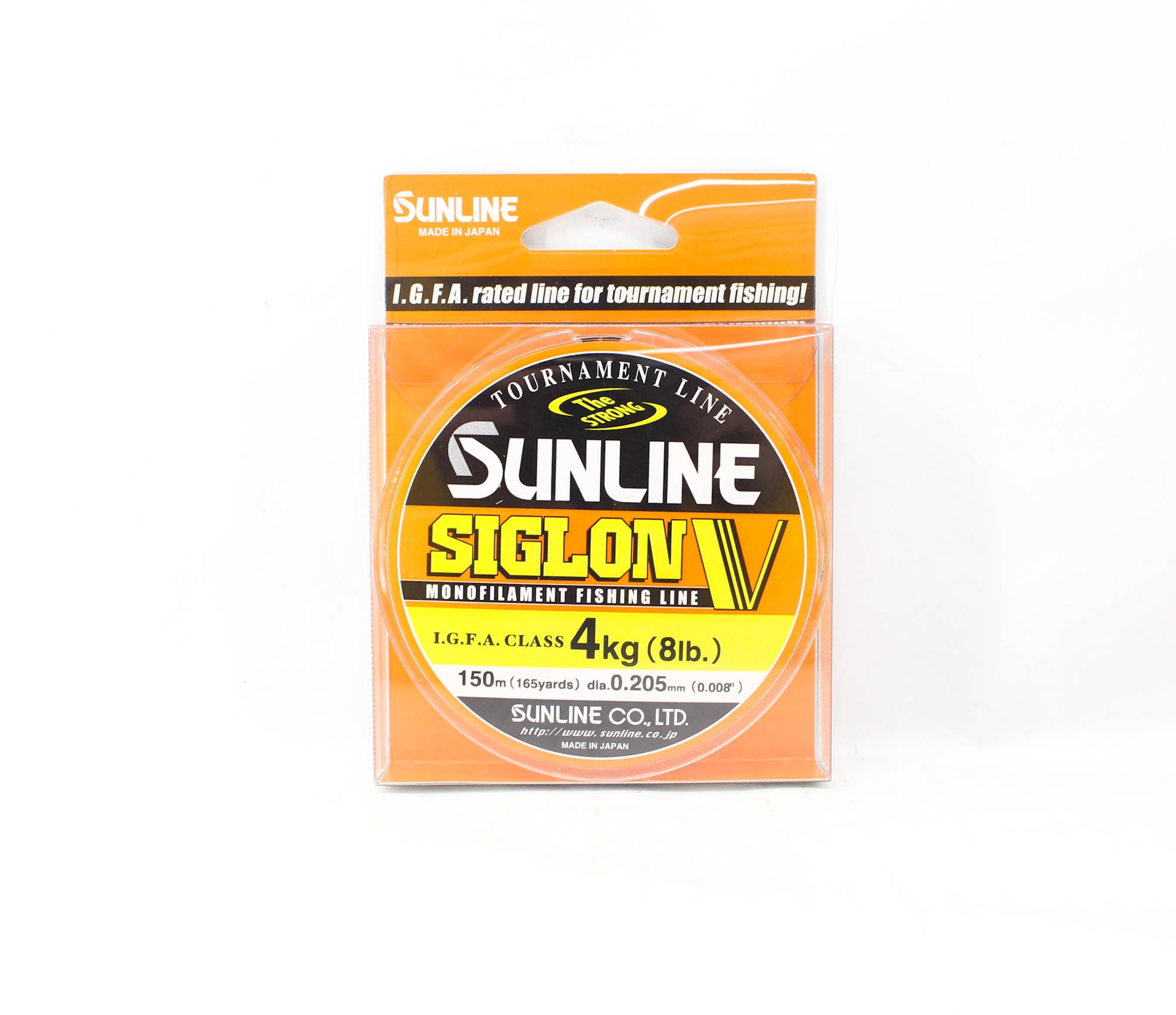 Sunline Monofilament Line Siglon V 150m 8lb Diameter 0.205mm (0451)